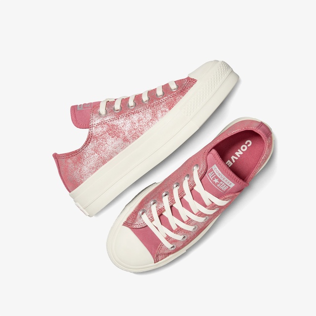 Converse Converse Chuck Taylor All Star Lift Kadın Pembe Süet Platform Sneaker | Occasion Pembe - 6. görsel