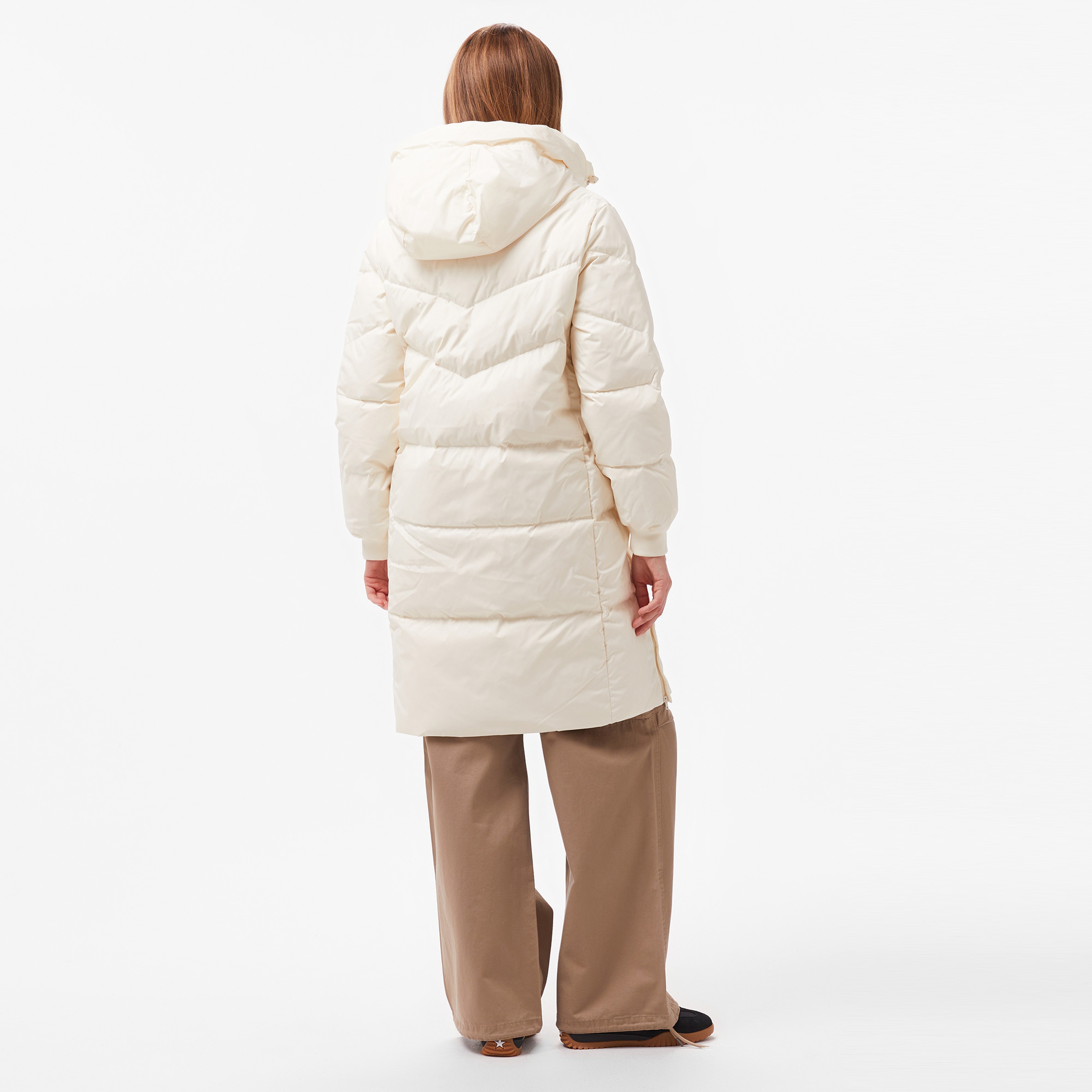 Converse Classic Kadın Kapüşonlu Beyaz Ceket