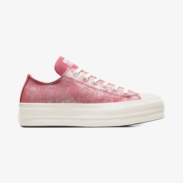 Converse Converse Chuck Taylor All Star Lift Kadın Pembe Süet Platform Sneaker | Occasion Pembe - 2. görsel