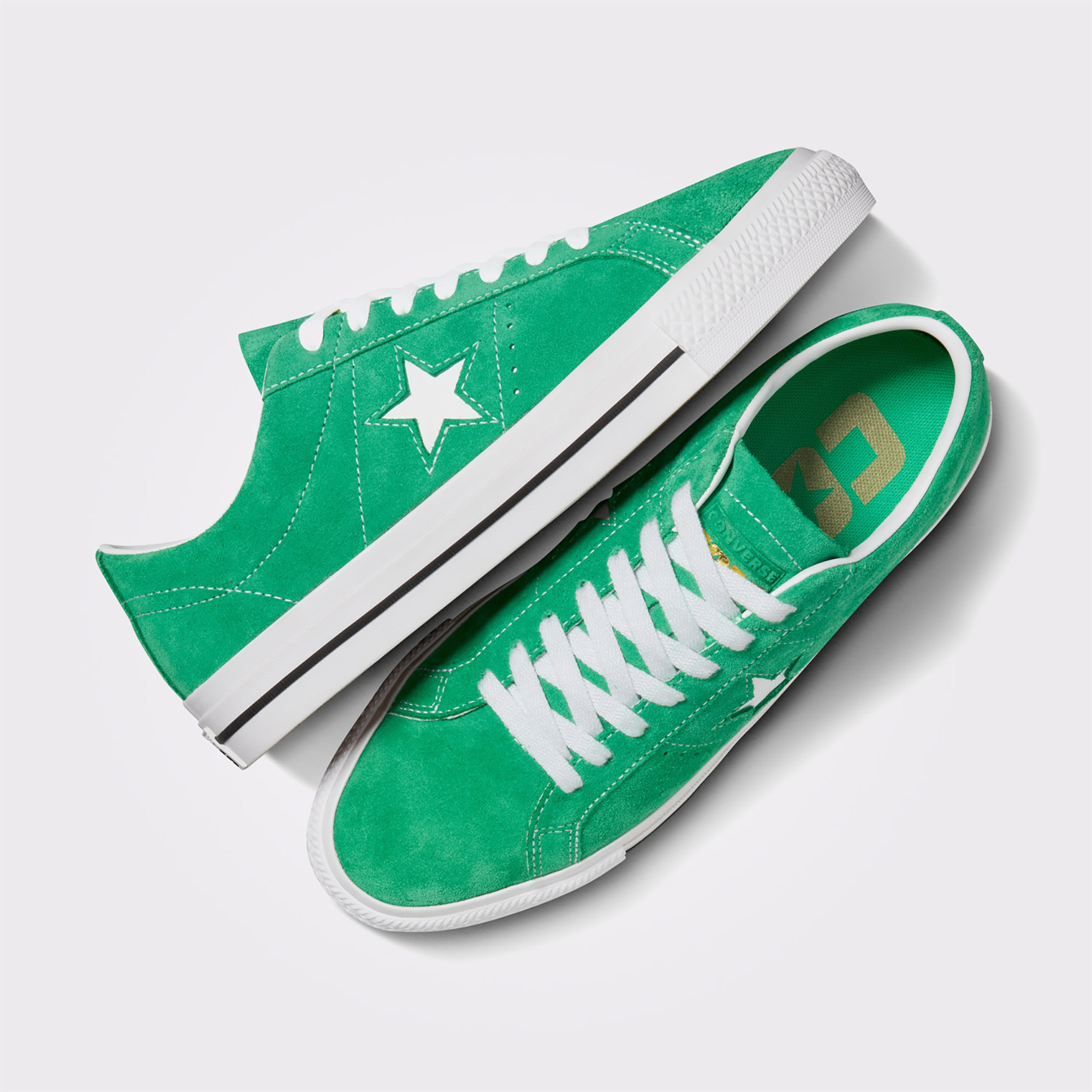 Converse One Star Pro Unisex Yeşil Süet Sneaker