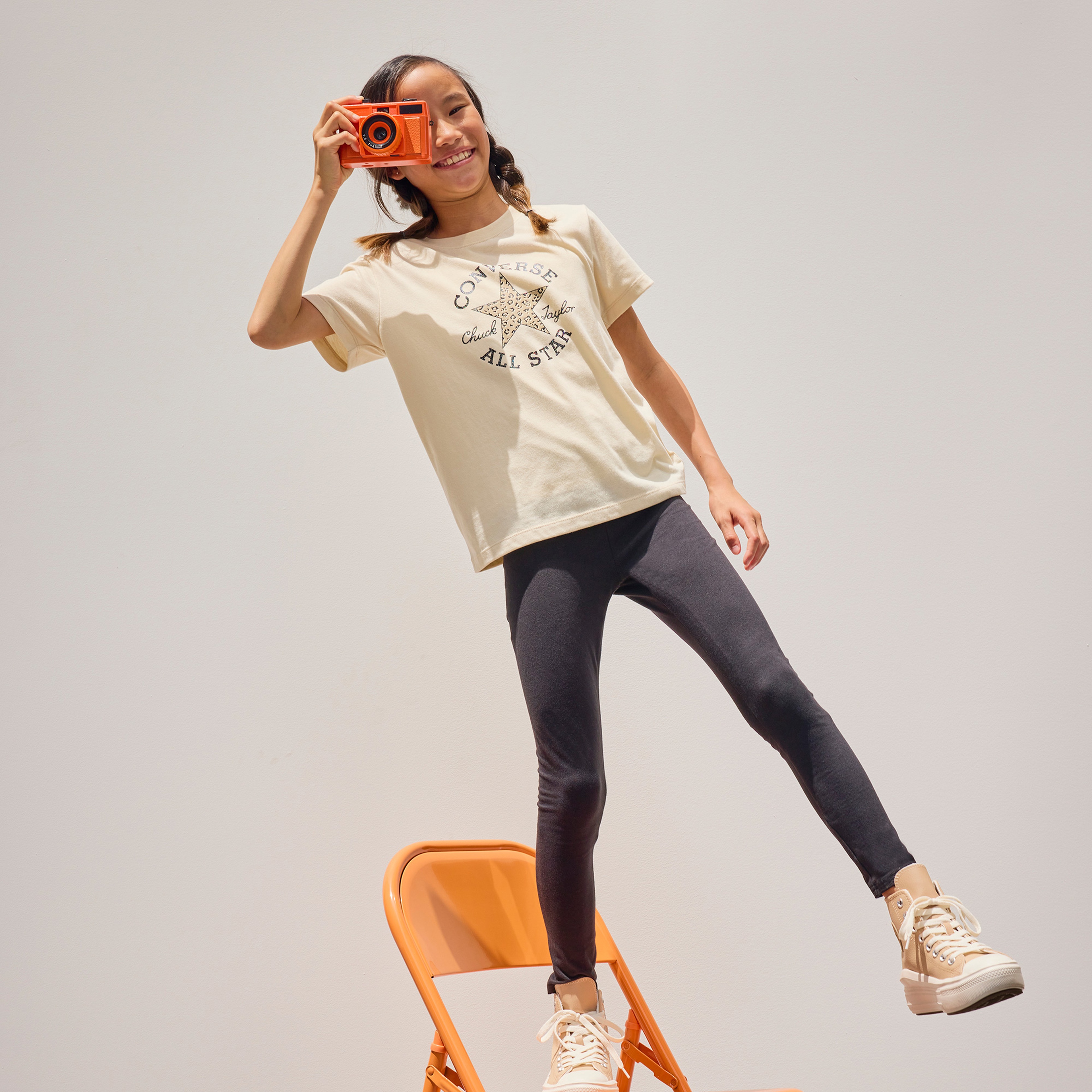 Converse Classic Çocuk Bej T-Shirt