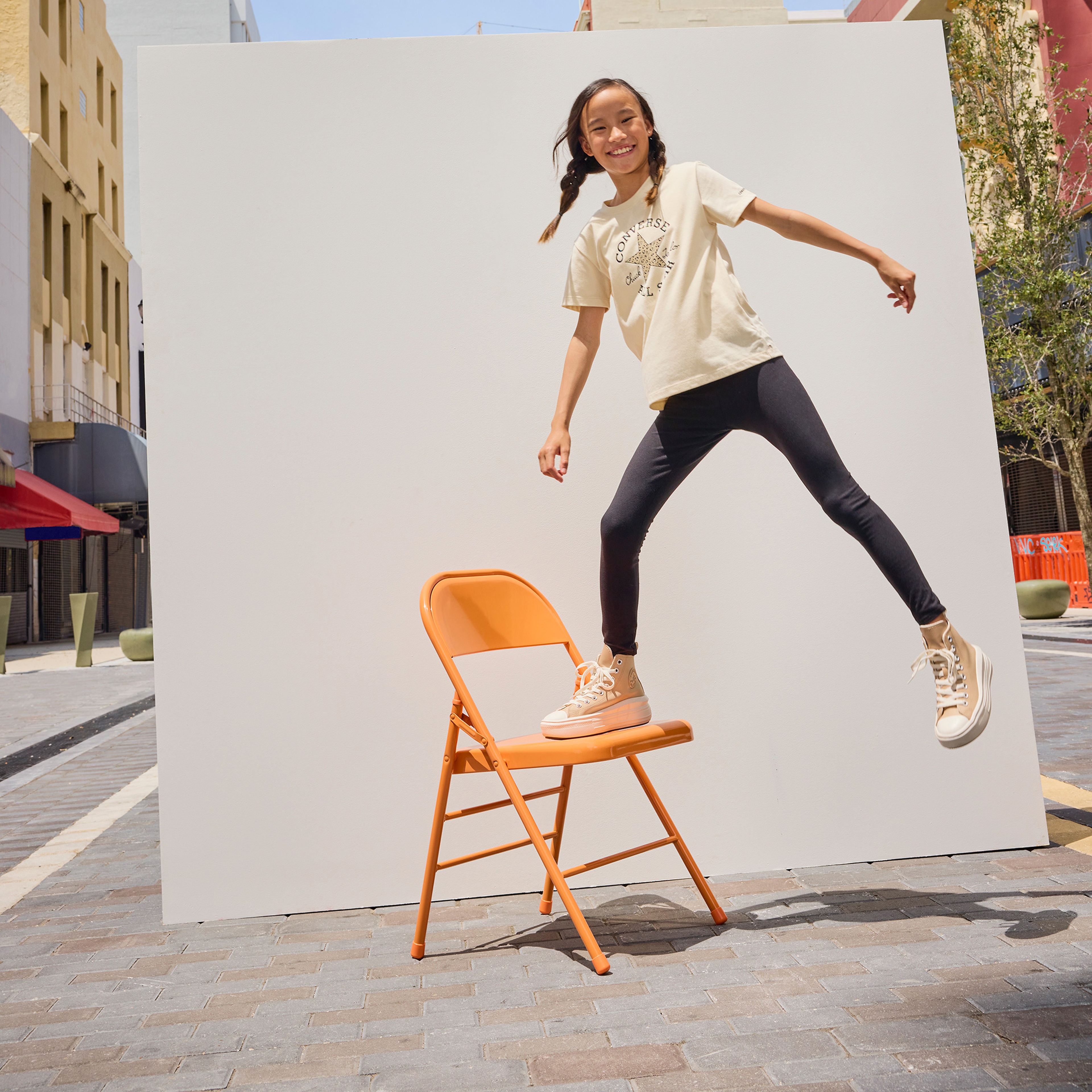 Converse Classic Çocuk Bej T-Shirt