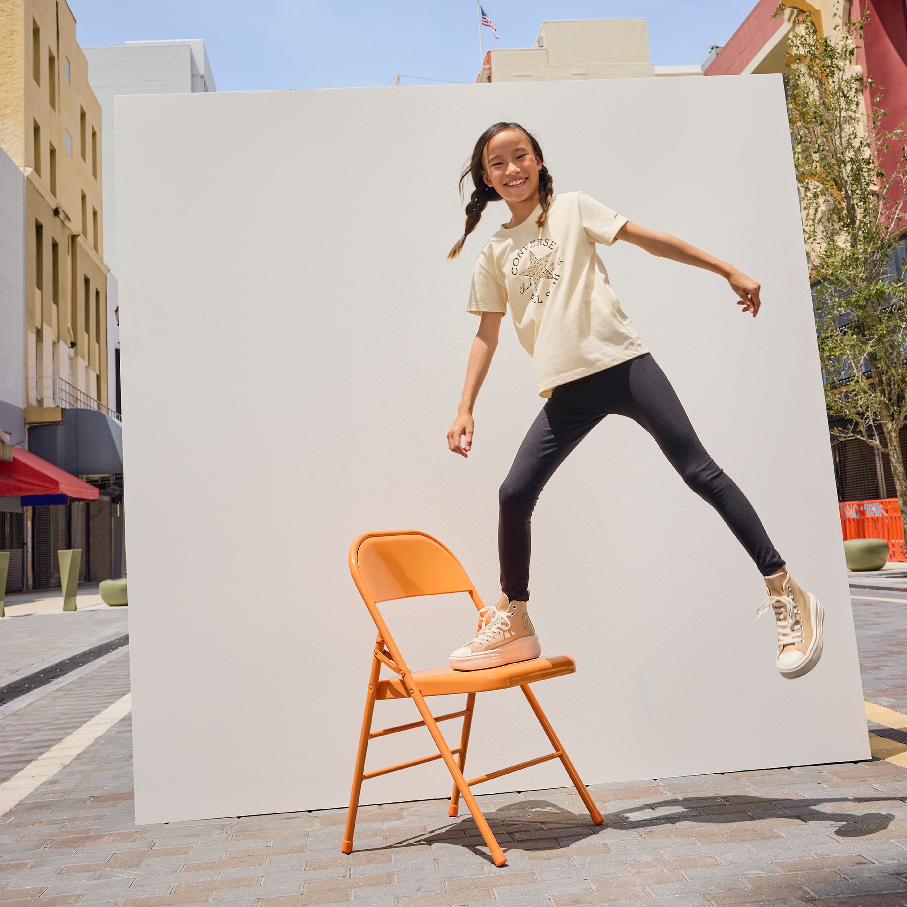 Converse Classic Çocuk Bej T-Shirt