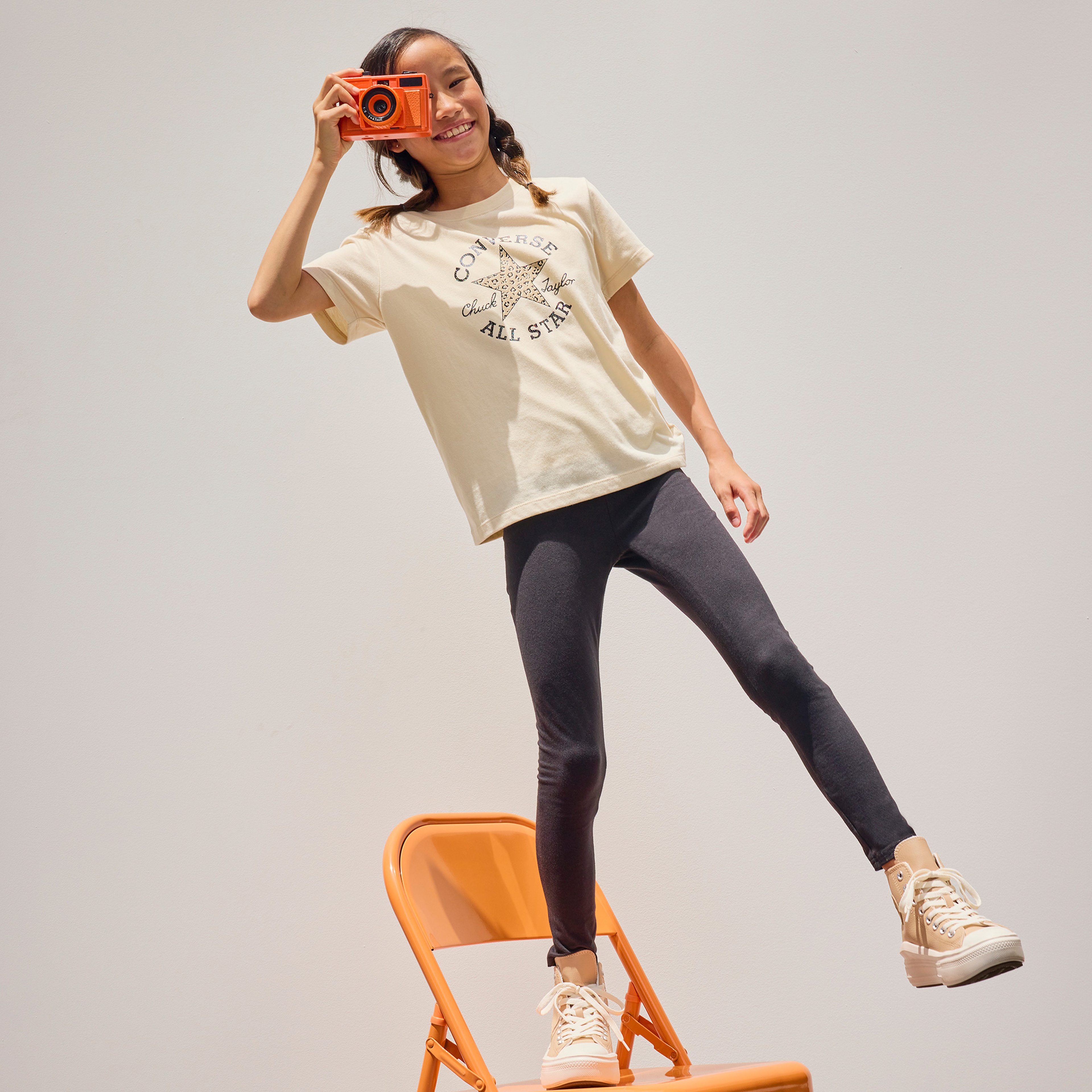 Converse Classic Çocuk Bej T-Shirt