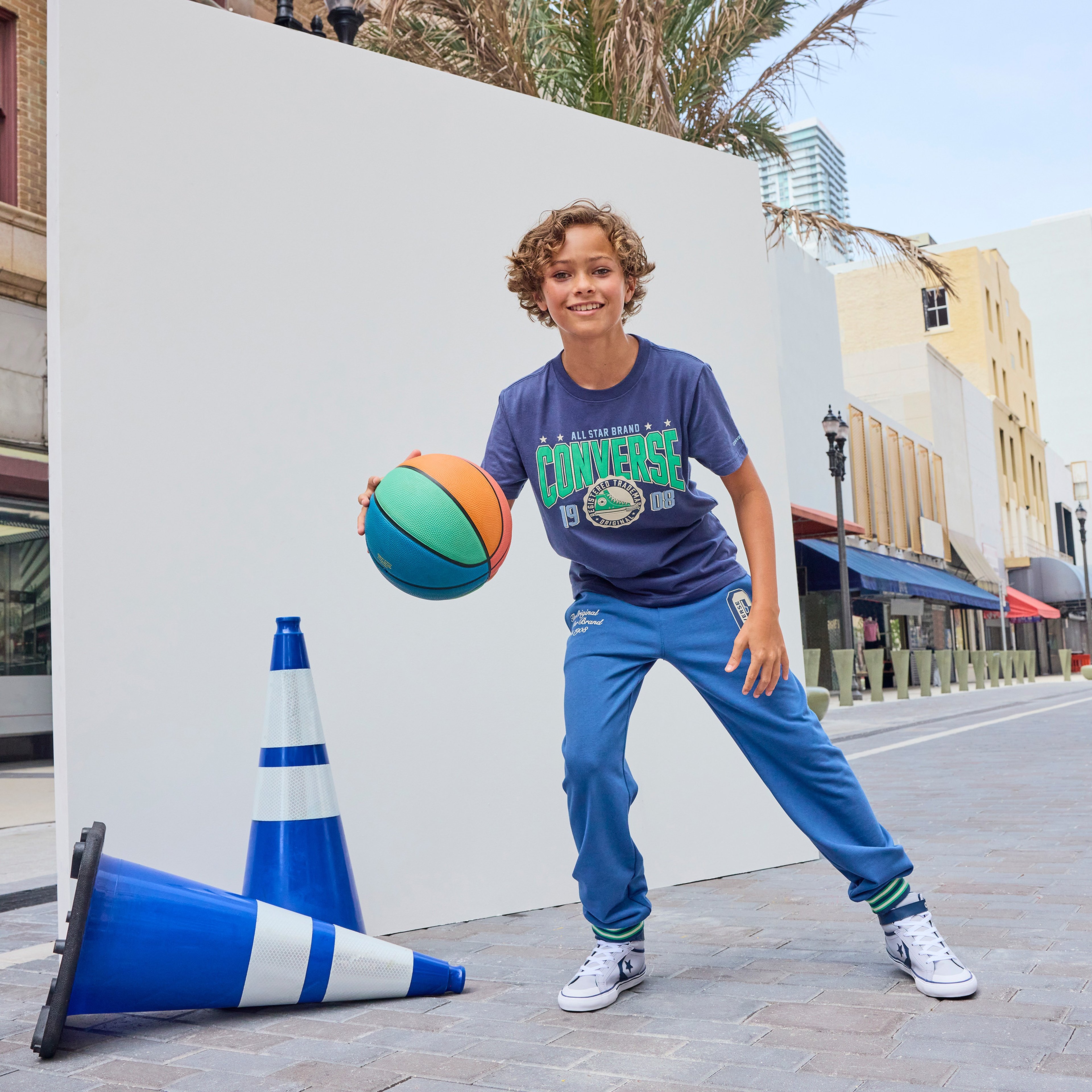 Converse Classic Çocuk Lacivert T-Shirt