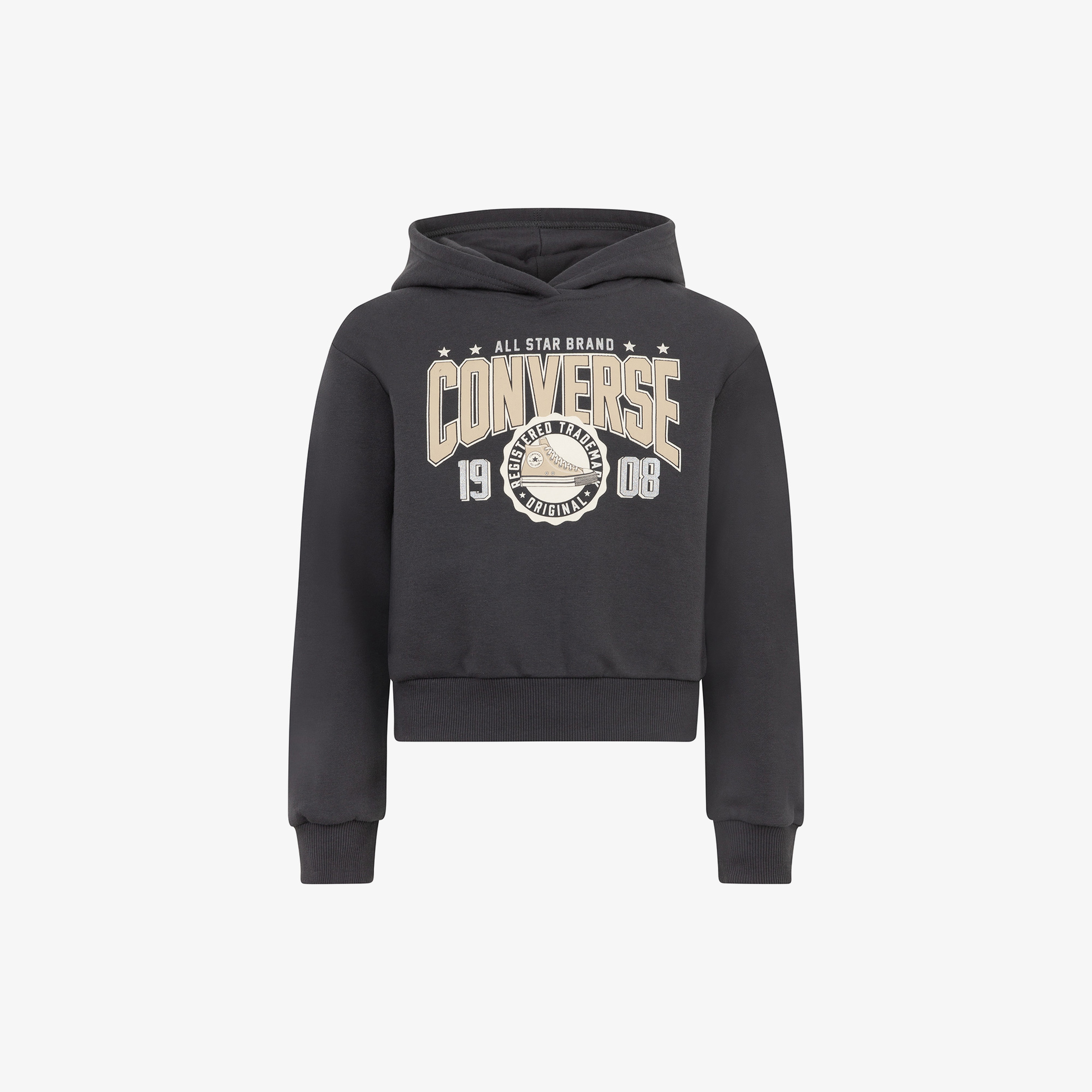 Converse Boxy Çocuk Antrasit Hoodie