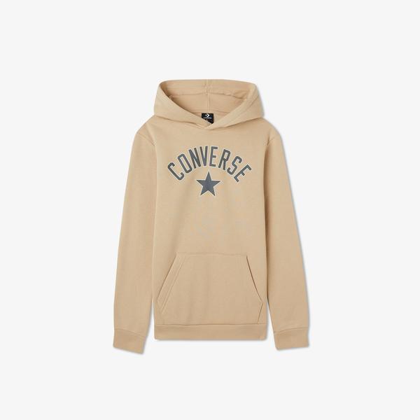 Converse Arch Flc Çocuk Kahverengi Hoodie
