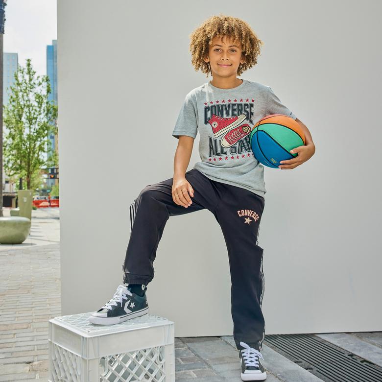 Converse Retro Varsıty Çocuk Siyah Eşofman Altı