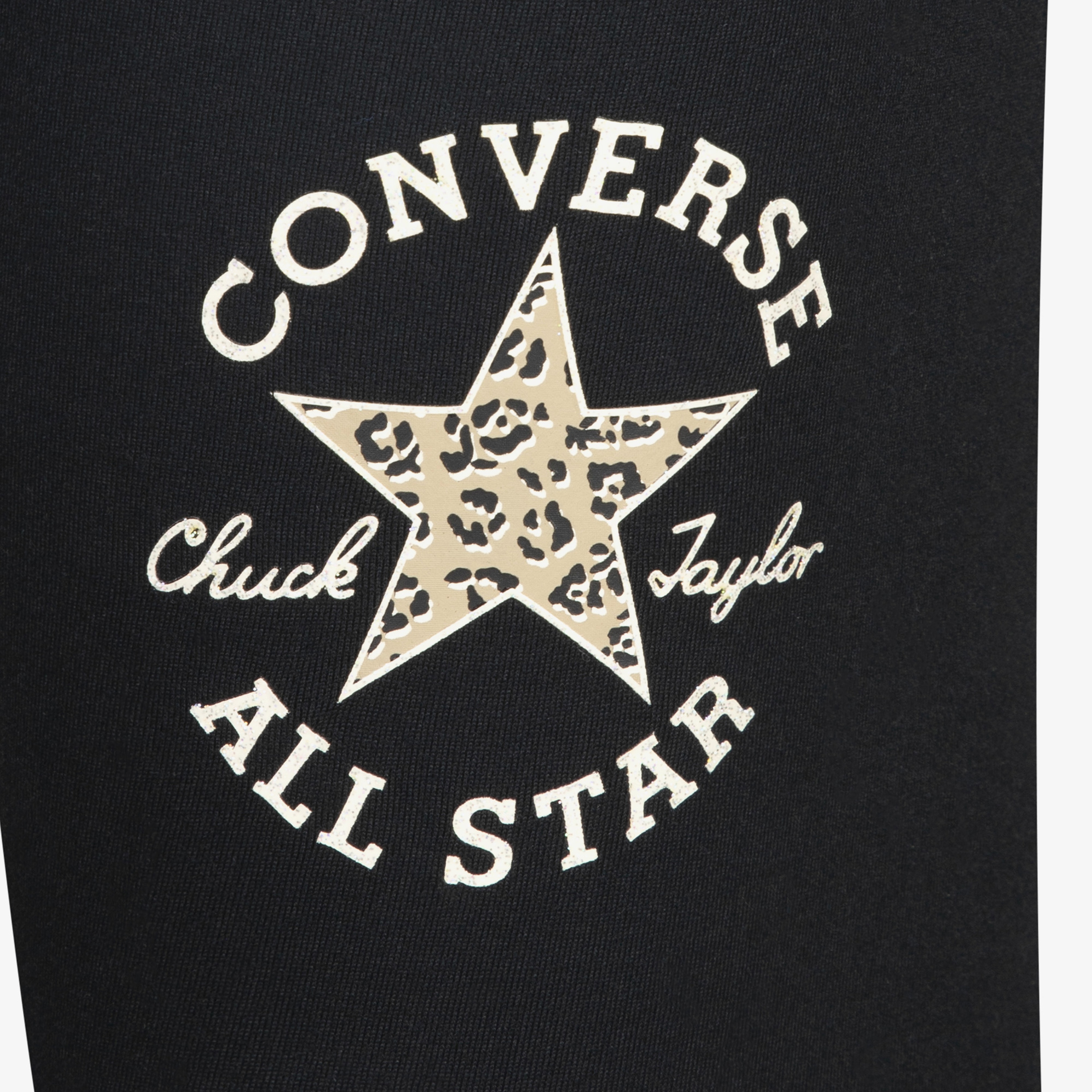 Converse Graphıc Ruched Çocuk Siyah Eşofman Altı
