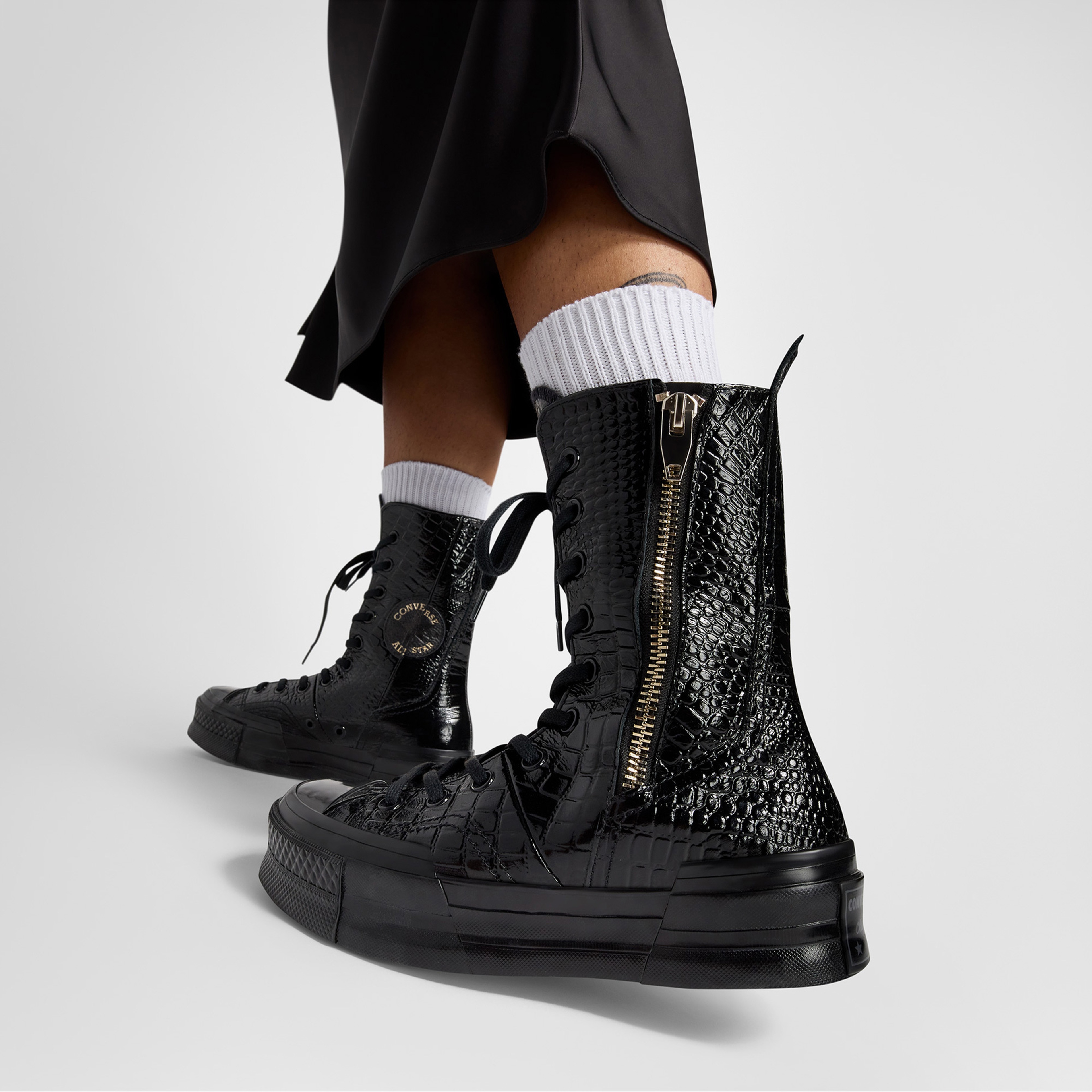 Converse Chuck 70 Plus XHI Unisex Siyah Deri Sneaker