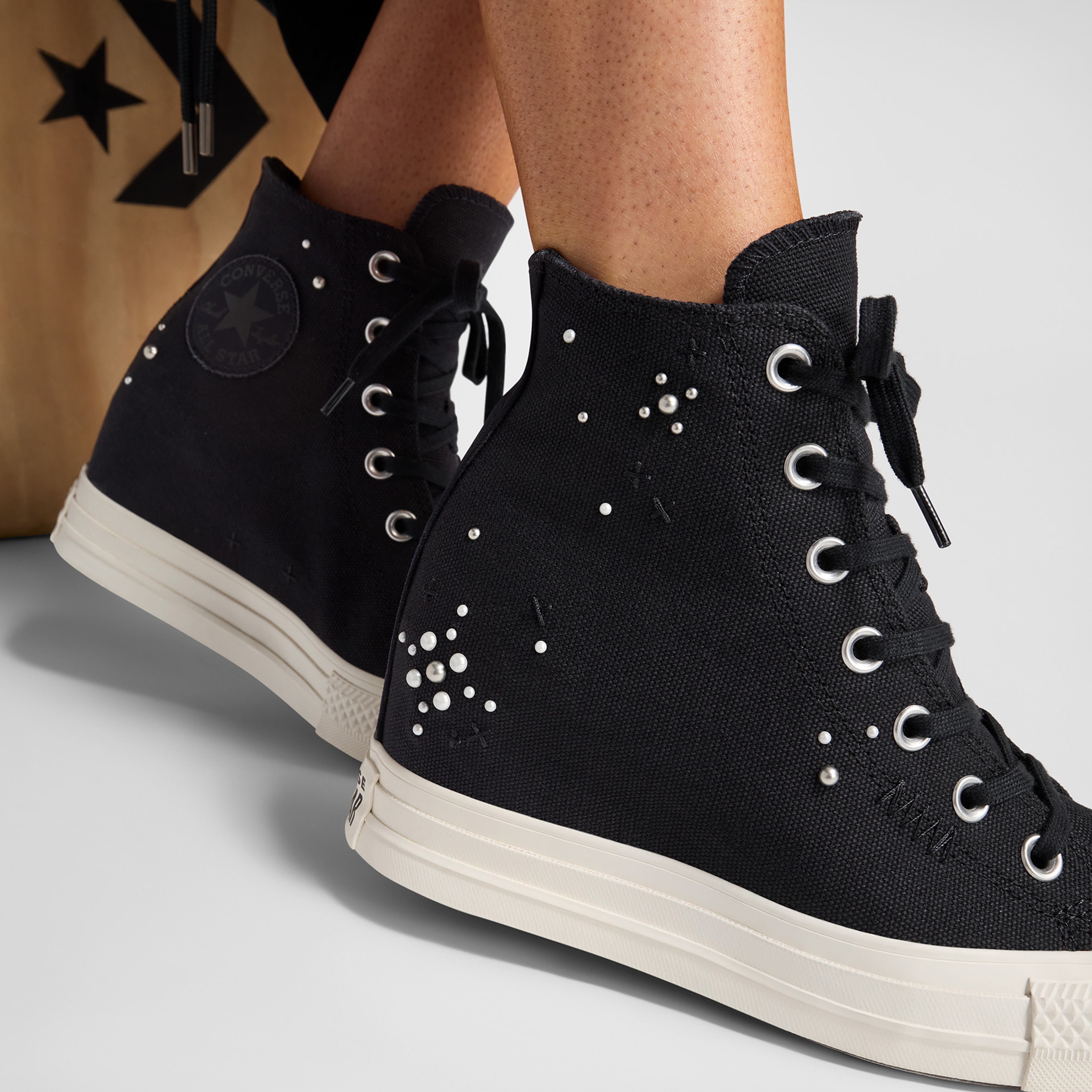 Converse Chuck Taylor All Star Wedge Kadın Siyah Sneaker