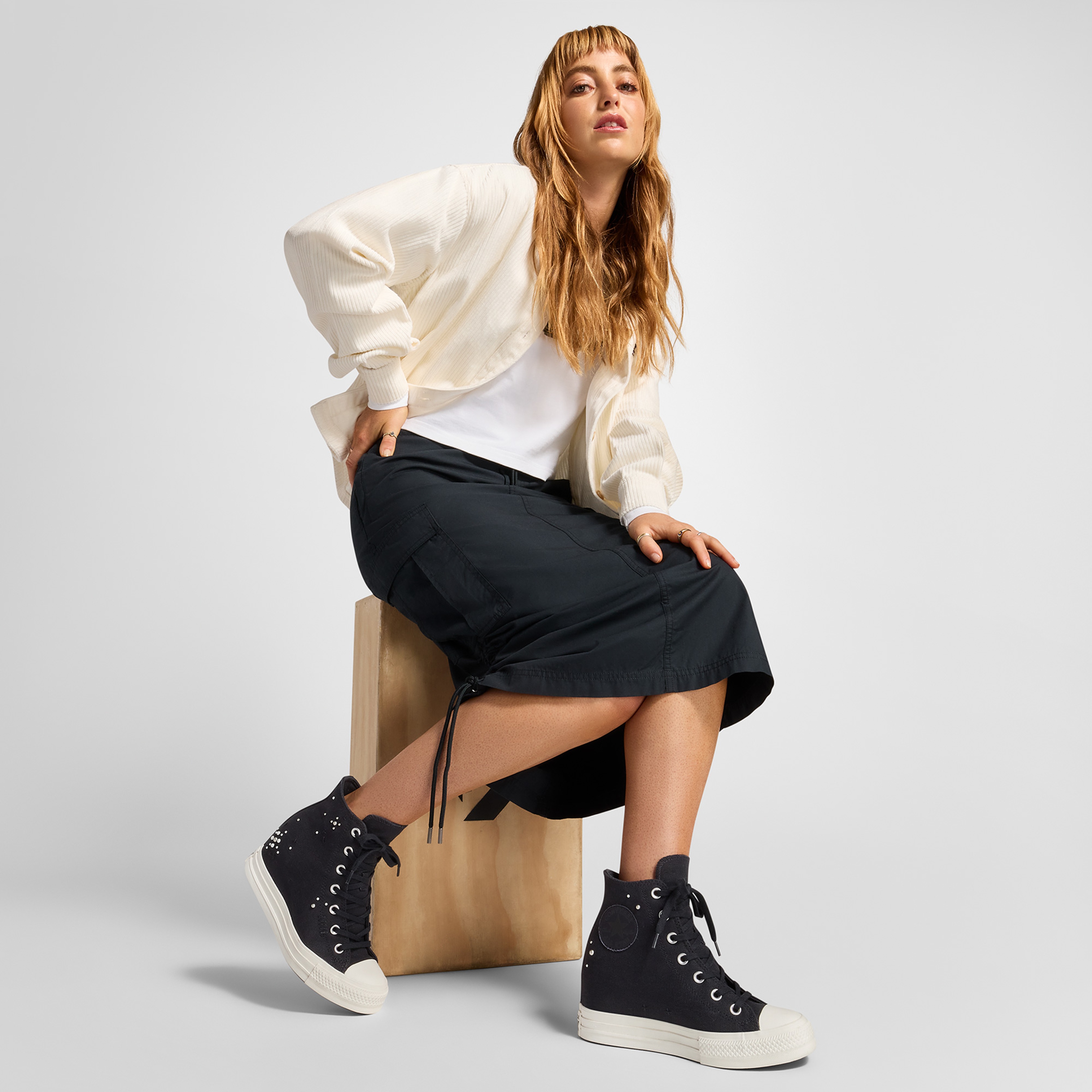 Converse Chuck Taylor All Star Wedge Kadın Siyah Sneaker