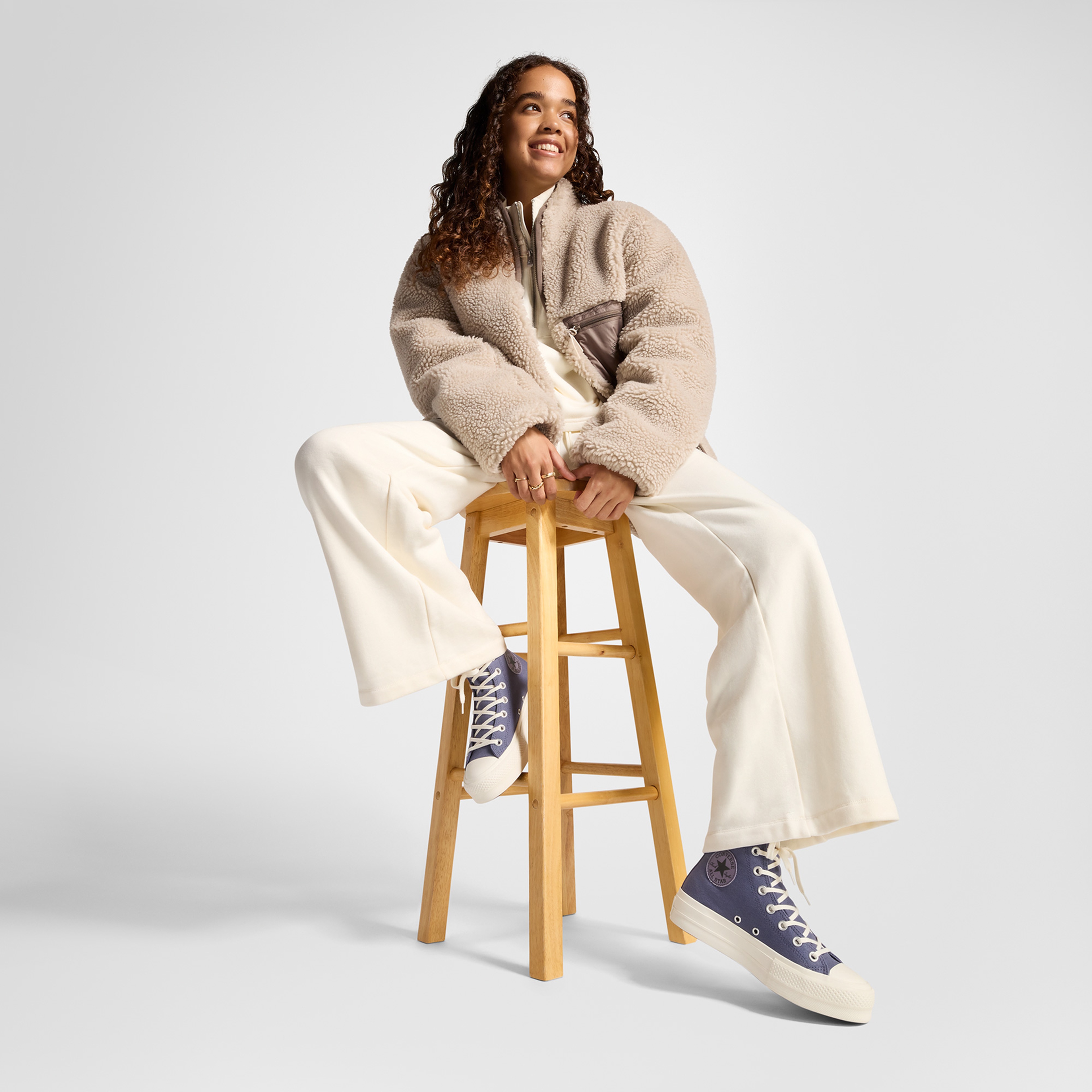 Converse Chuck Taylor All Star Lift Unisex Gri Sneaker