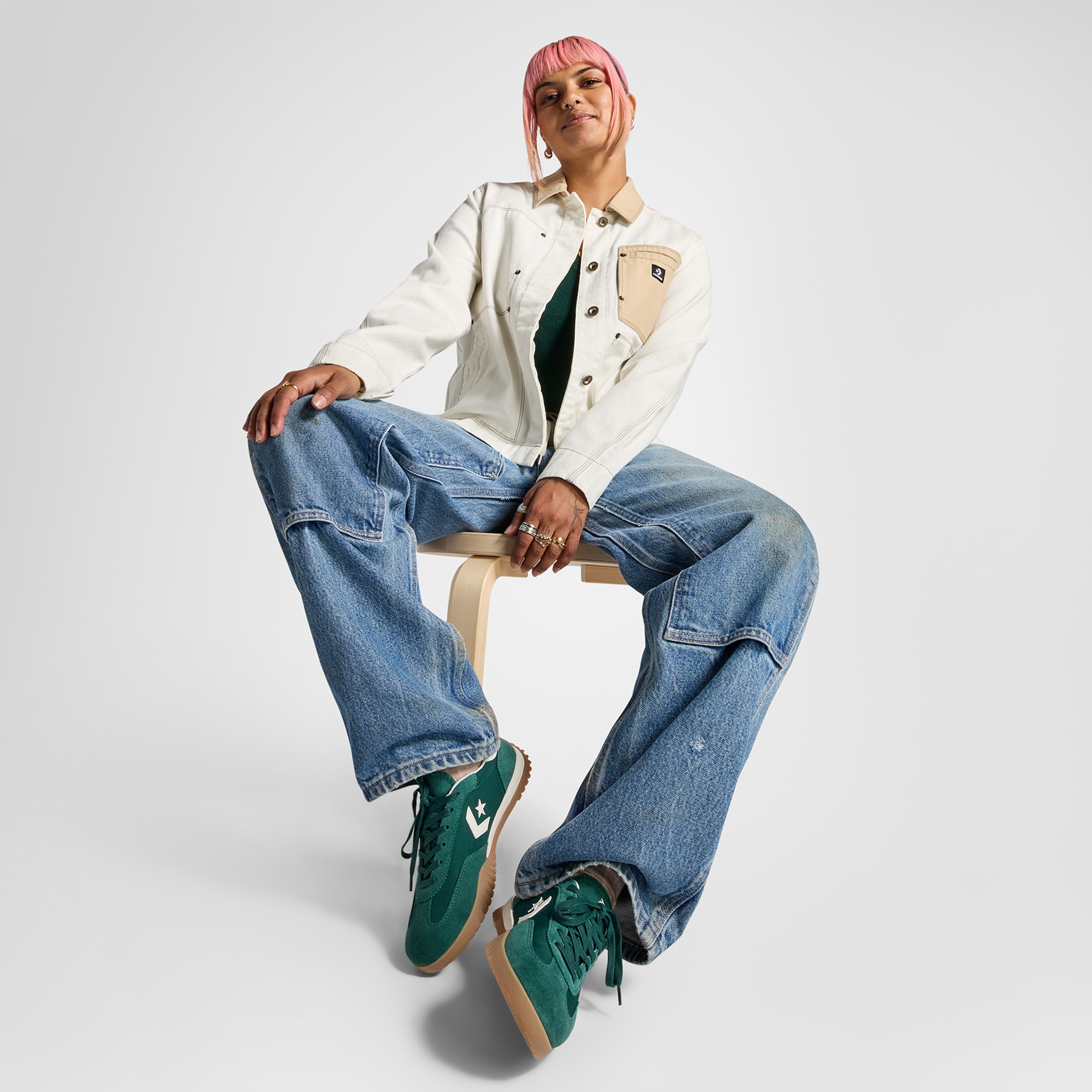 Converse Run Star Trainer Unisex Yeşil Sneaker