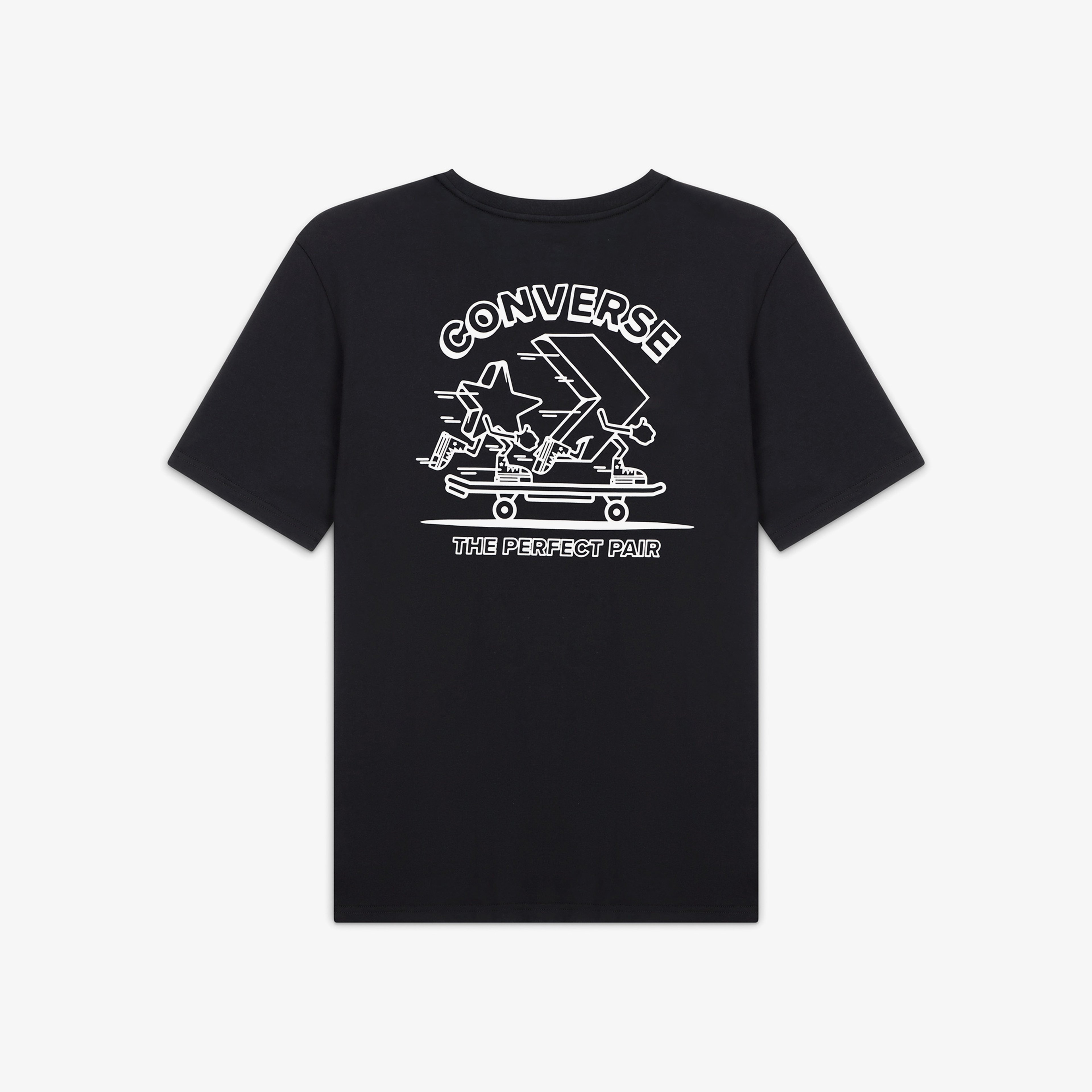 Converse Erkek Grafik Baskılı Siyah T-Shirt