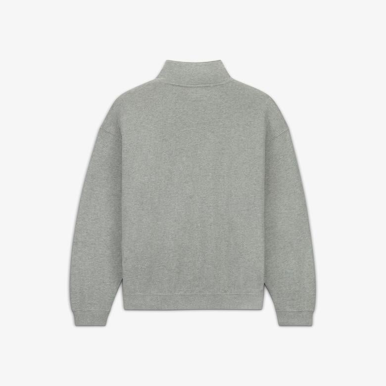 Converse Loose Fit Yarım Fermuarlı Erkek Gri Sweatshirt