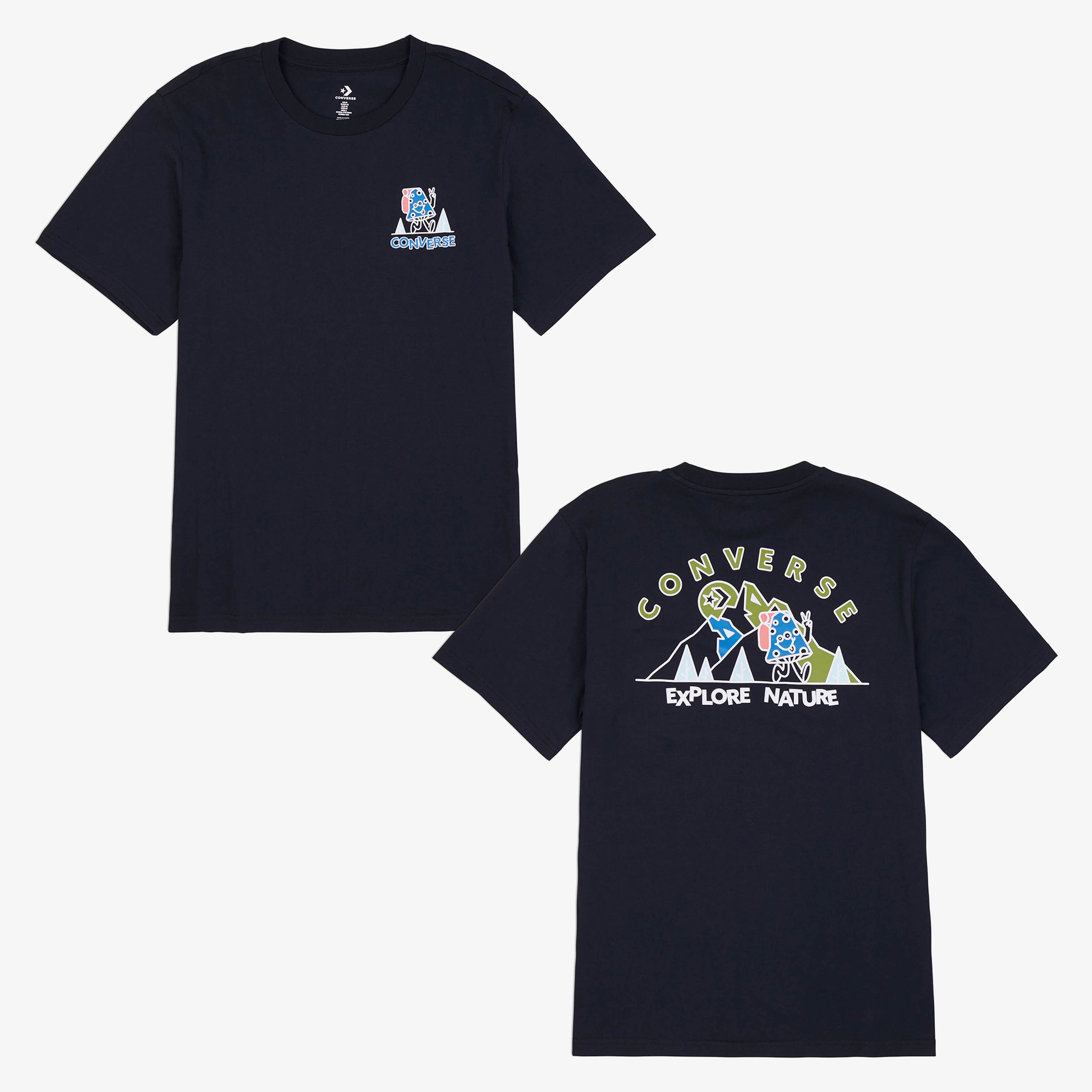 Converse Classic Erkek Siyah T-Shirt