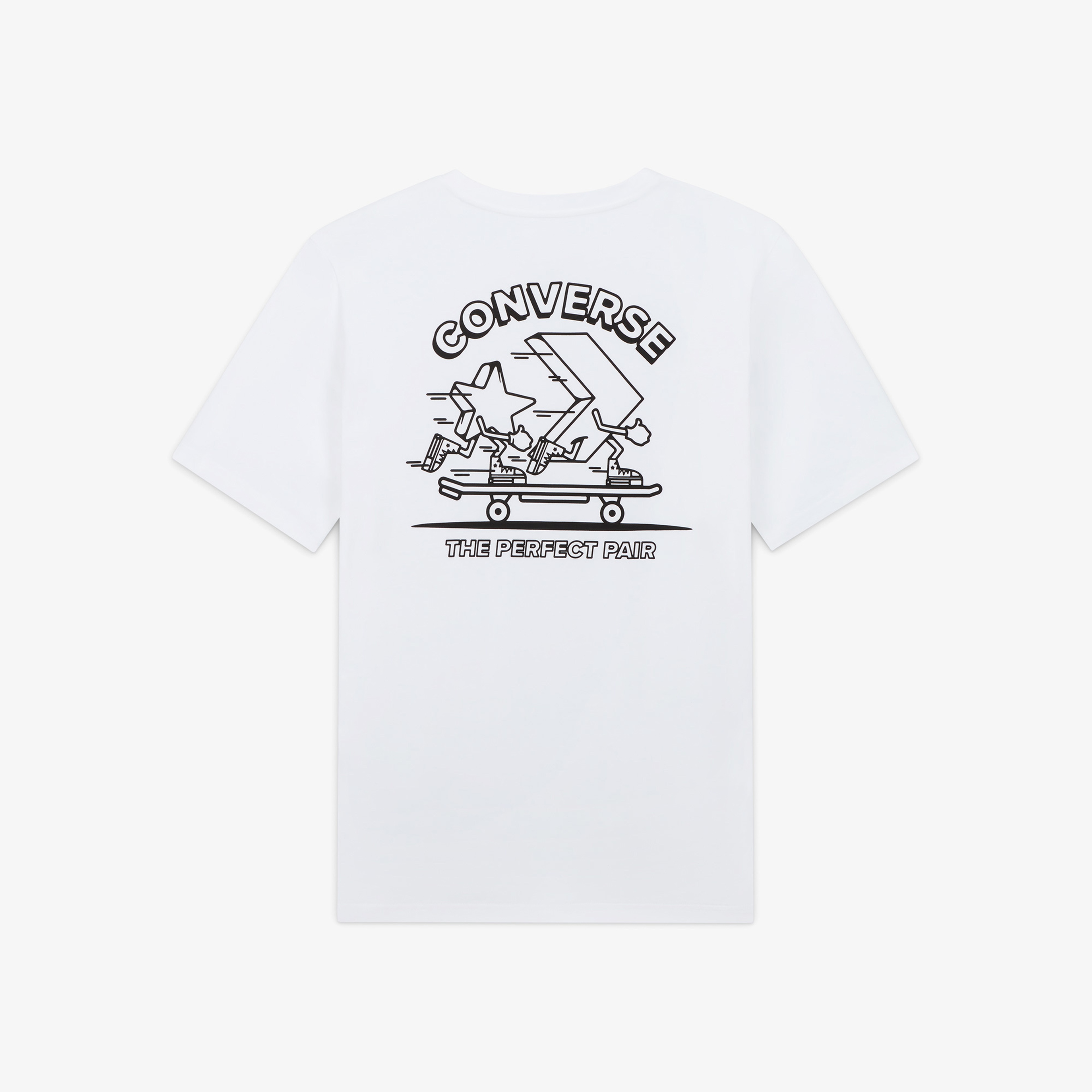 Converse Skateboarding Star Chevron Erkek Beyaz T-Shirt