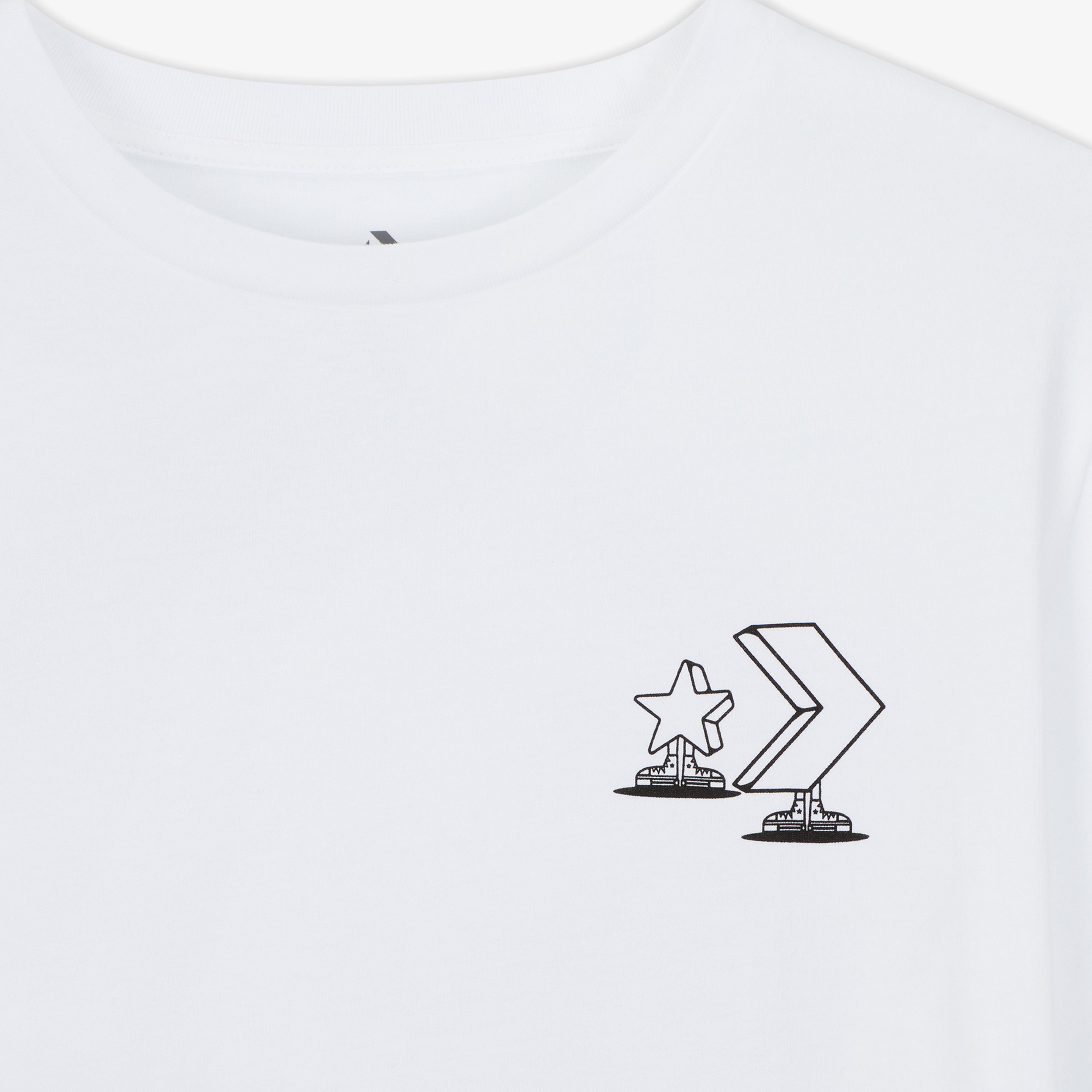 Converse Skateboarding Star Chevron Erkek Beyaz T-Shirt