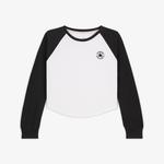 Converse Classic Raglan Uzun Kollu Kadın Beyaz T-Shirt