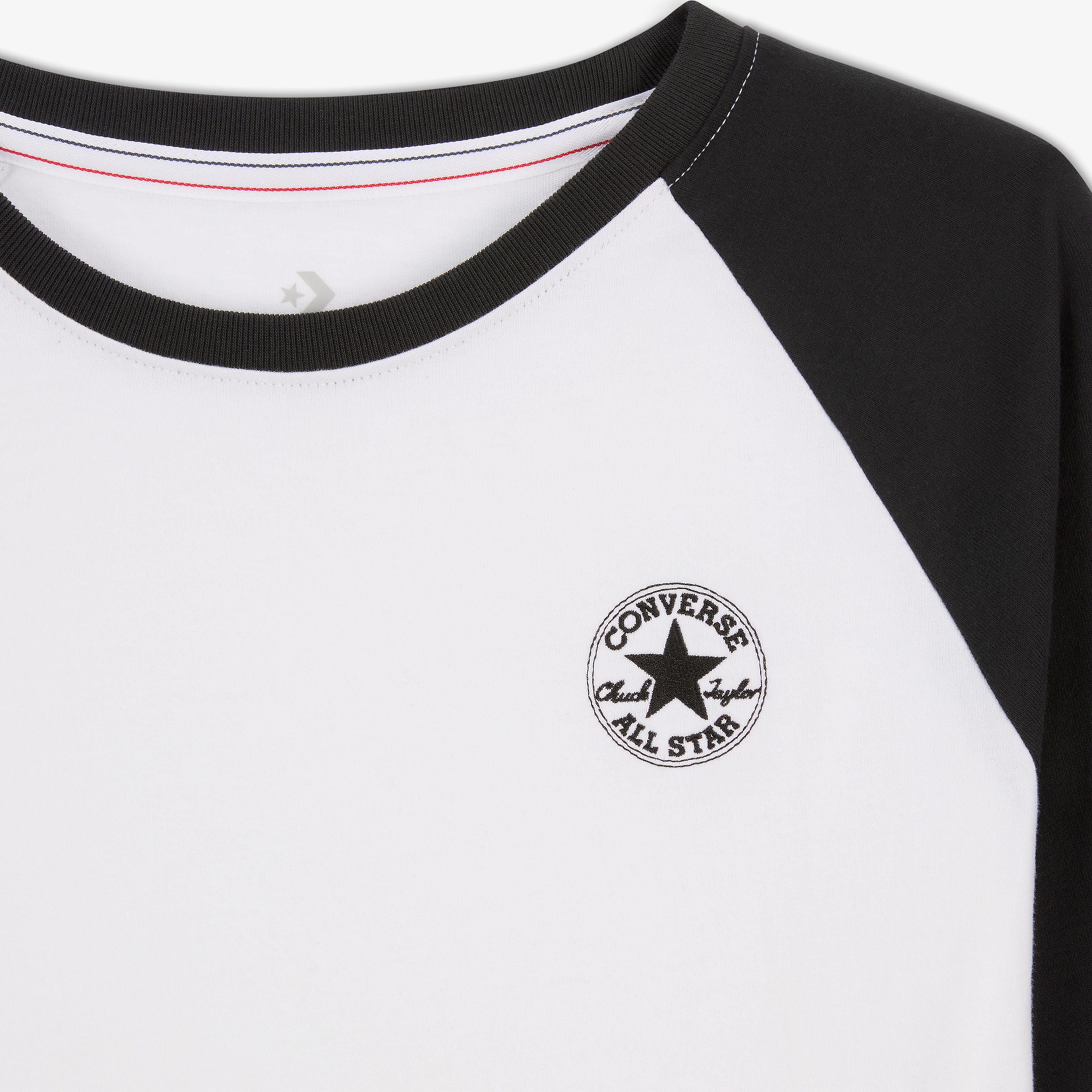 Converse Classic Raglan Uzun Kollu Kadın Beyaz T-Shirt