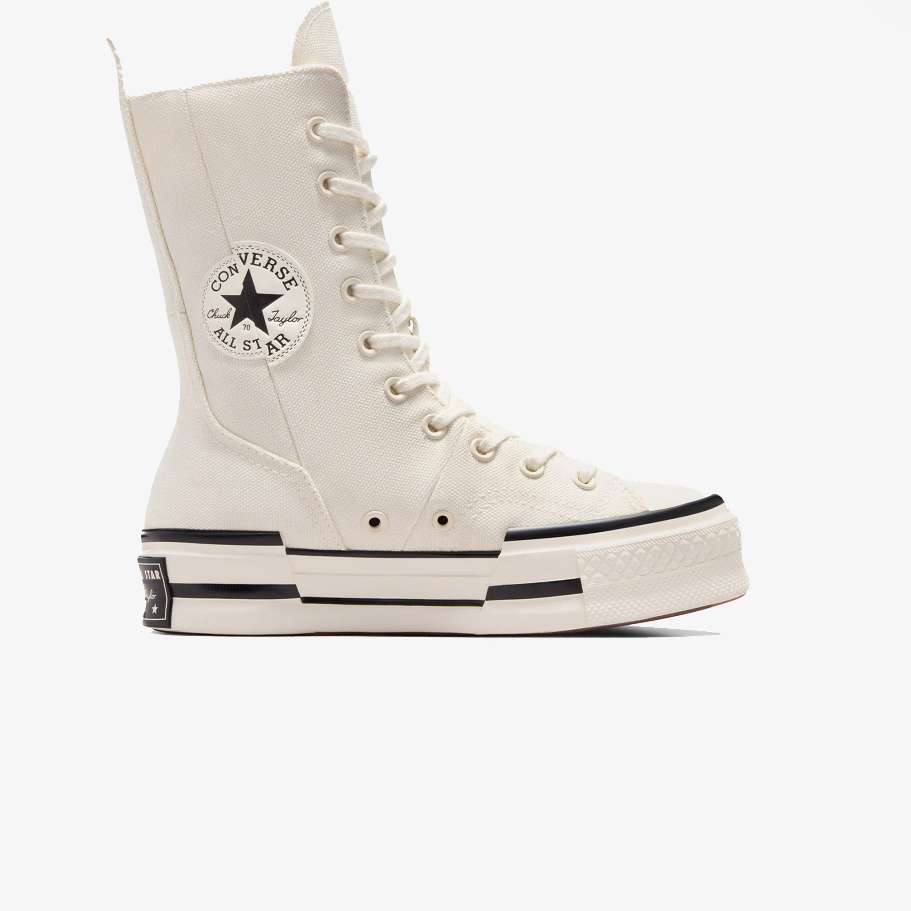 Converse Chuck 70 Plus Unisex Krem Platform Sneaker