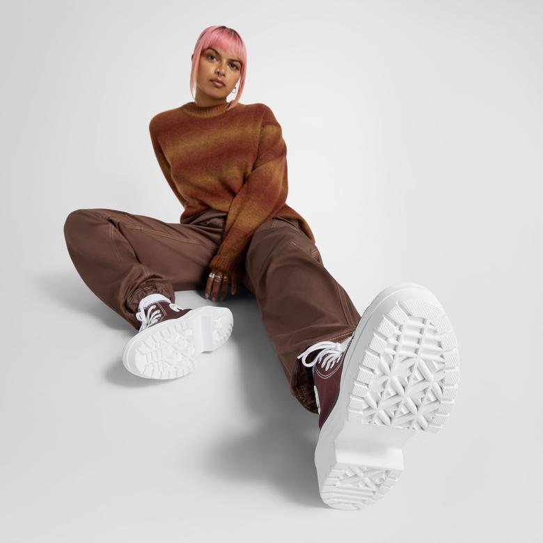 Converse Chuck Taylor All Star Lugged Heel Unisex Bordo Platform Sneaker