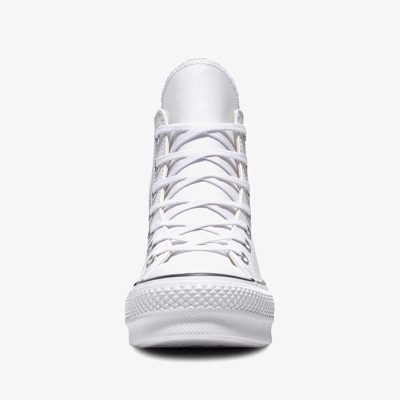 Converse Chuck Taylor All Star Lift Hi Deri Unisex Beyaz Sneaker