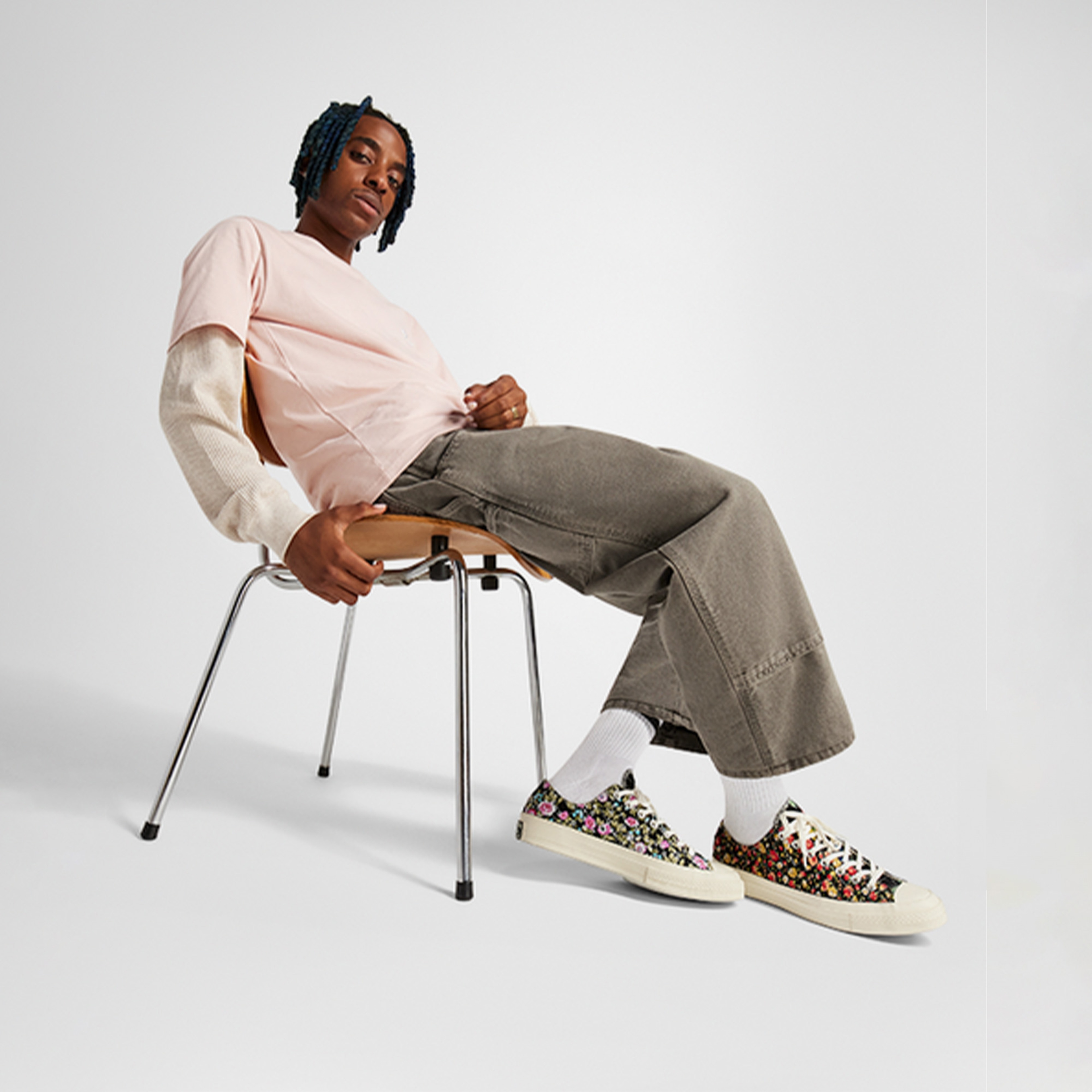 Converse Beyond Retro Upcycled Floral Chuck 70 Unisex Siyah Sneaker