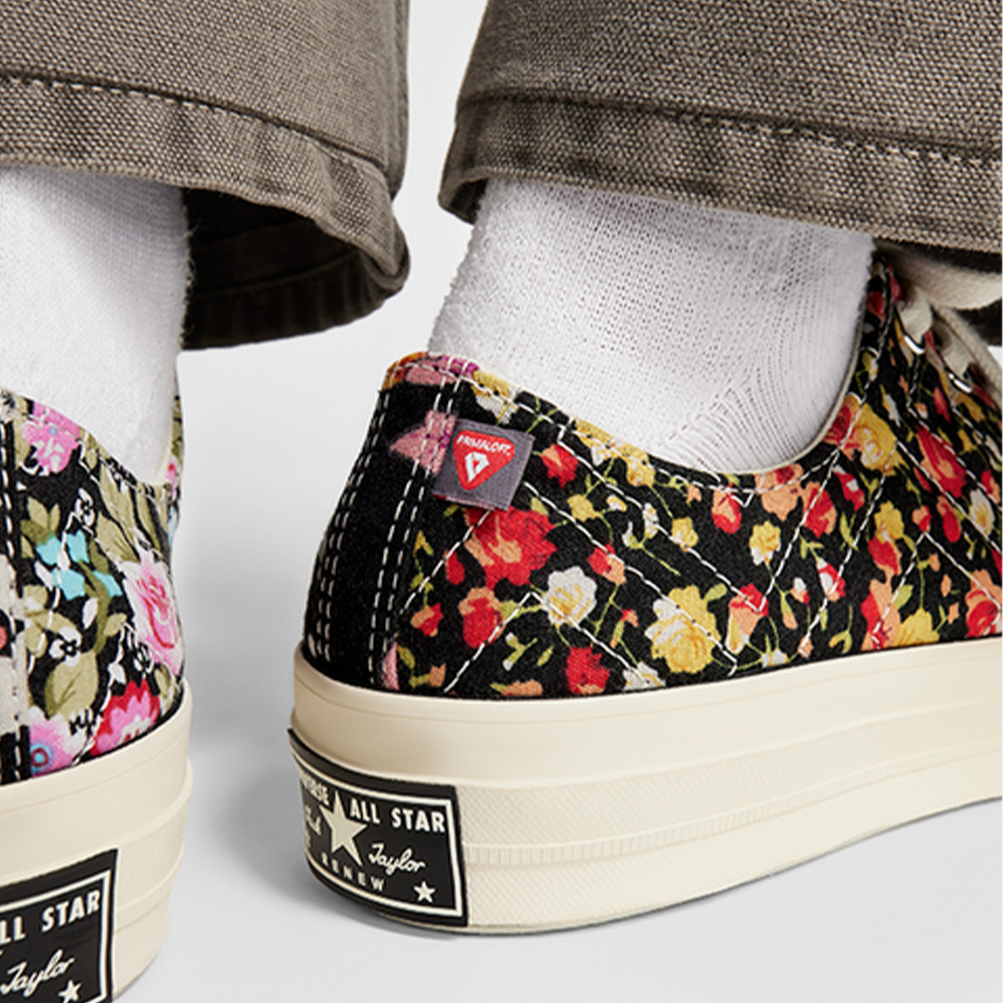 Converse Beyond Retro Upcycled Floral Chuck 70 Unisex Siyah Sneaker