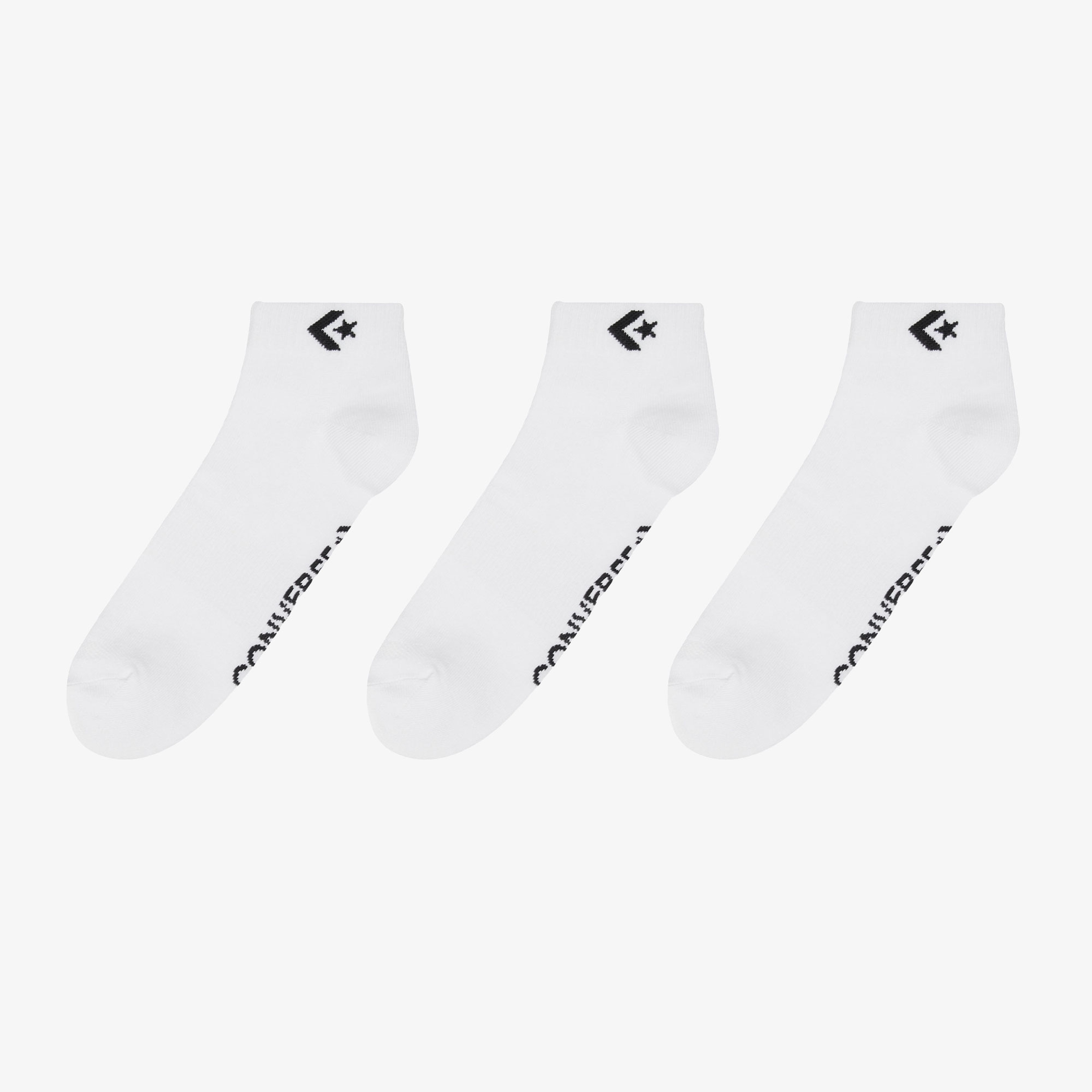 Converse Star Chevron Unisex 3'lü Beyaz Çorap