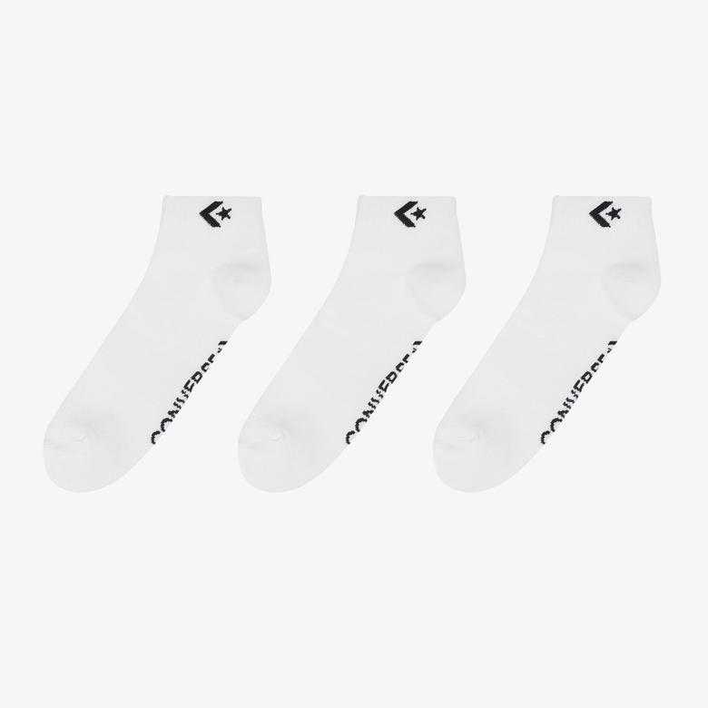 Converse Star Chevron Unisex 3'lü Beyaz Çorap