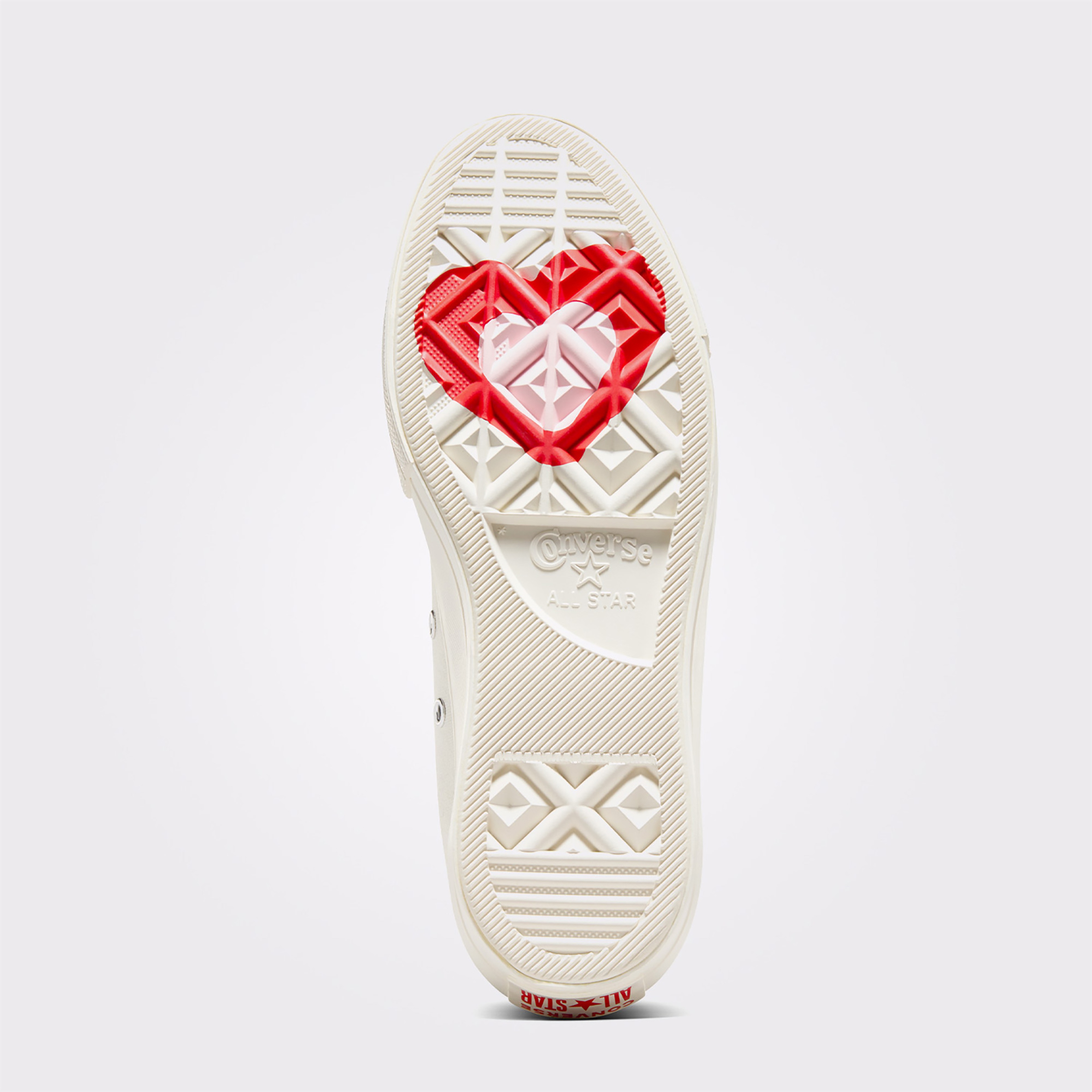 Converse Chuck Taylor All Star Lift Platform Y2K Heart Unisex Krem Sneaker