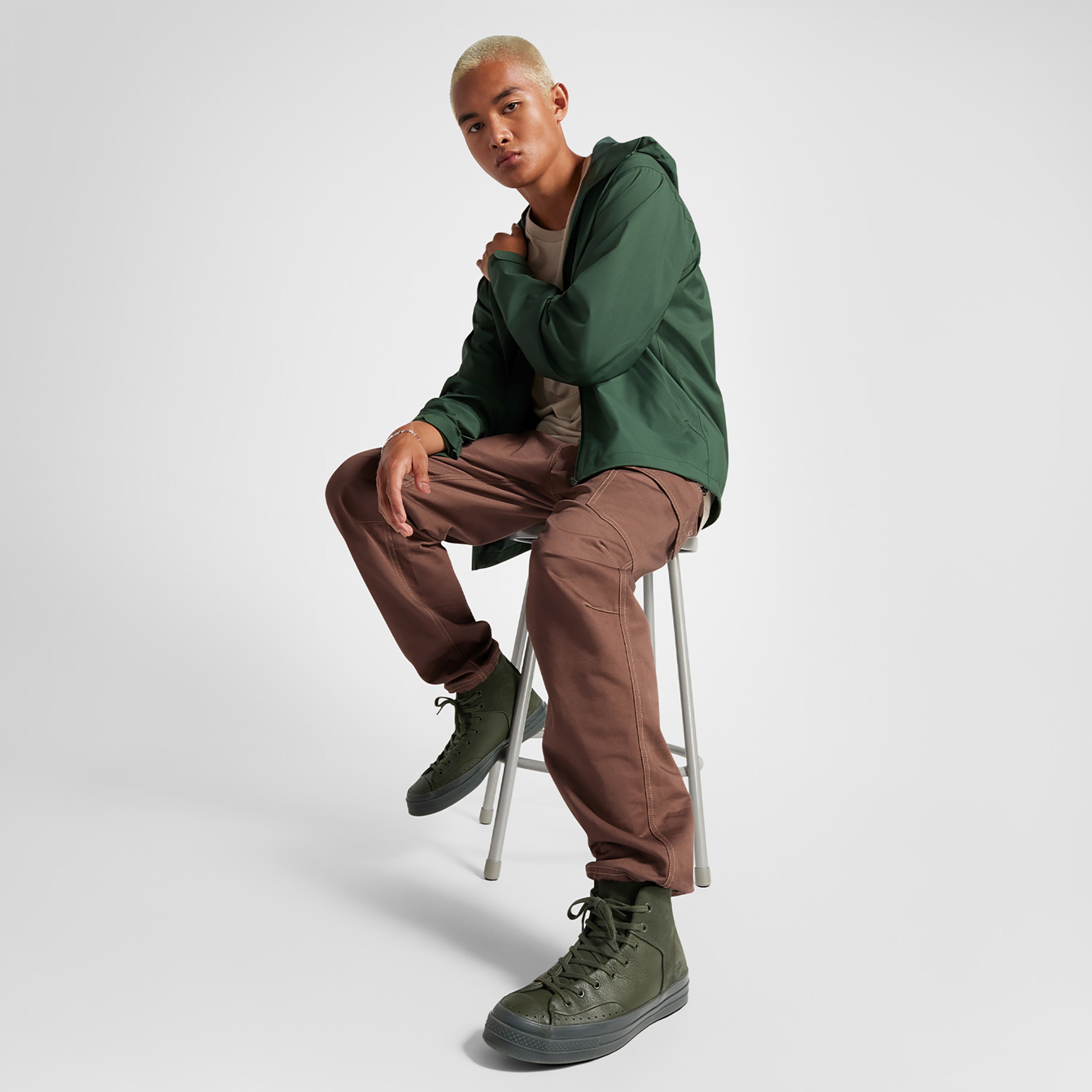 Converse Chuck 70 Marquis Leather Unisex Haki Sneaker