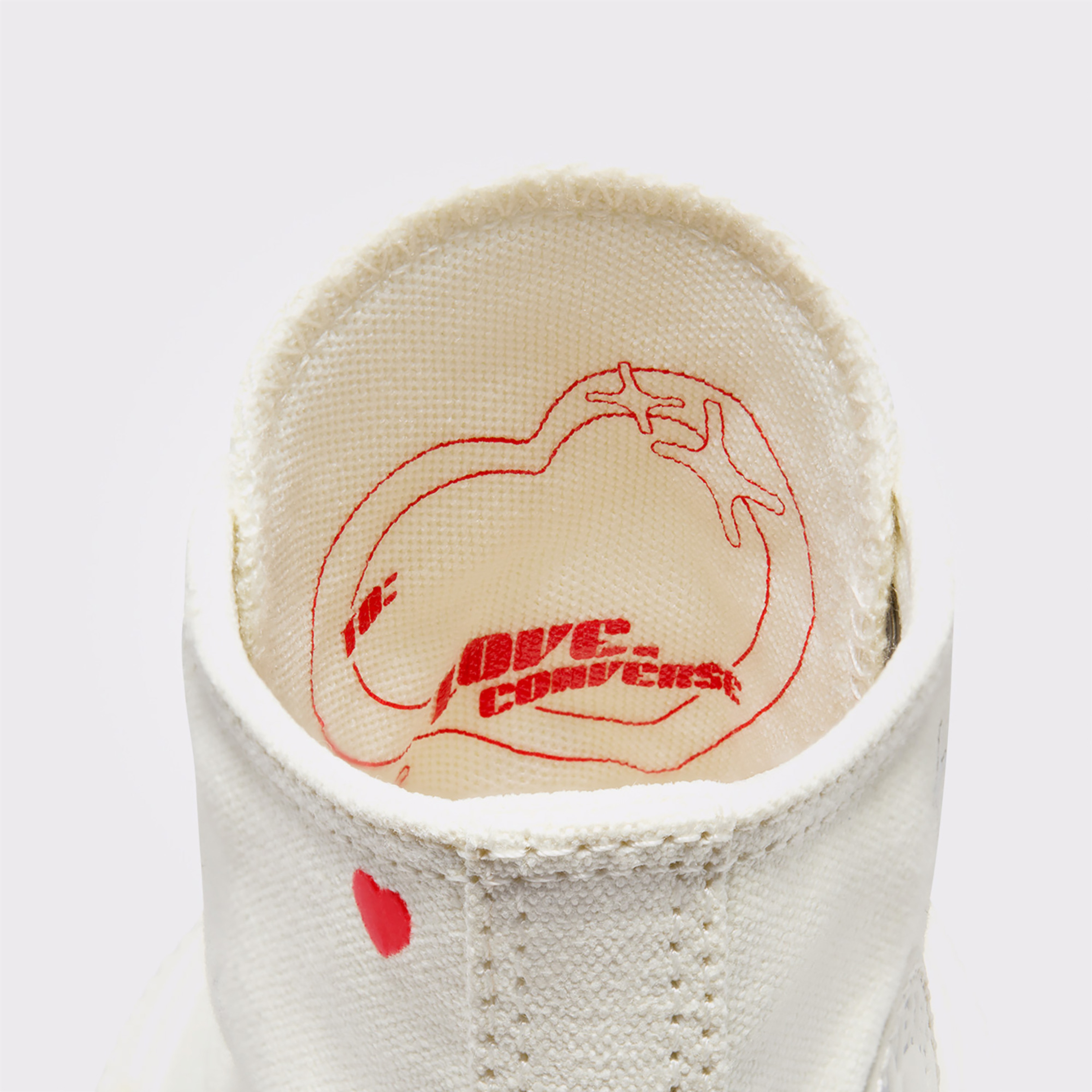 Converse Chuck Taylor All Star Lift Platform Y2K Heart Unisex Krem Sneaker