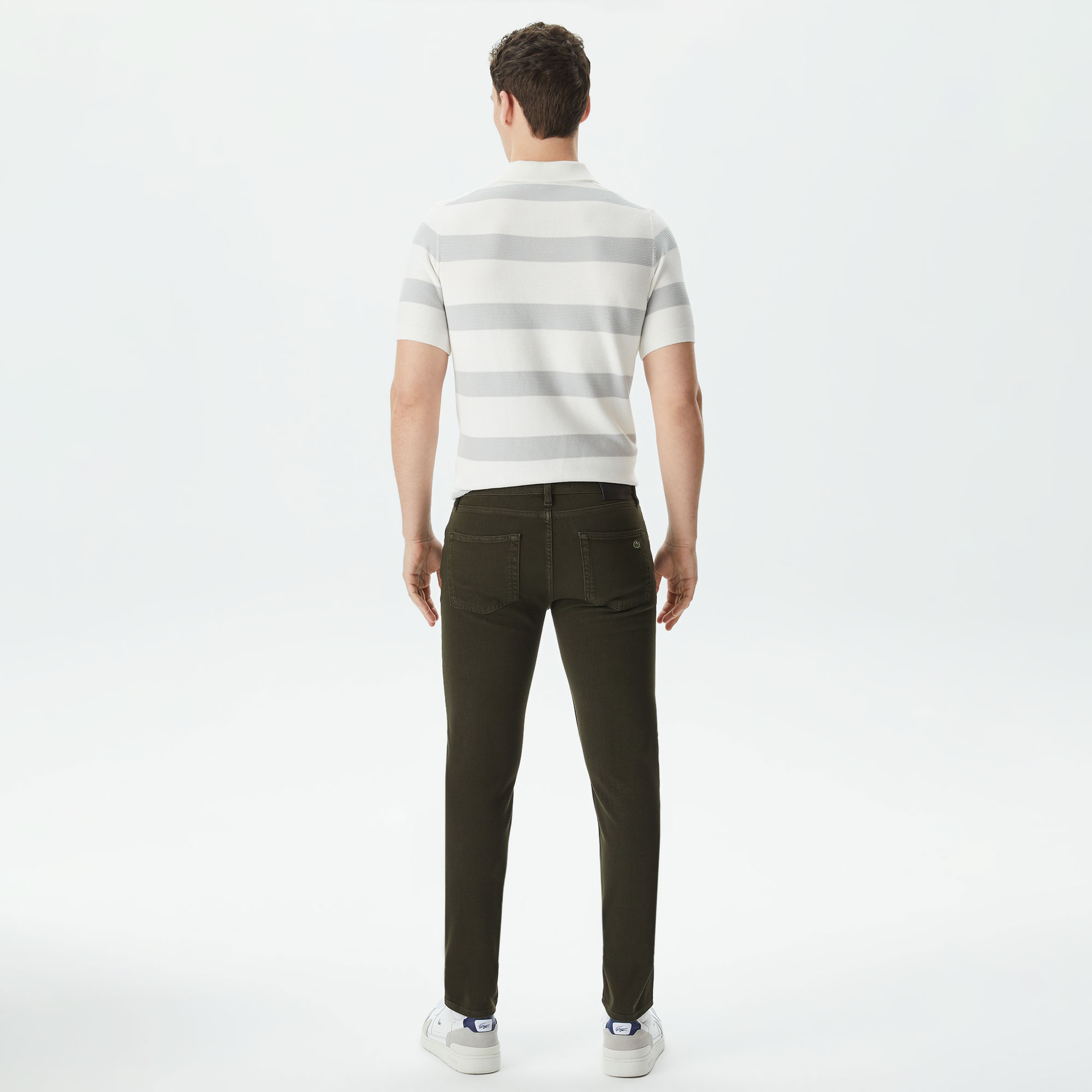 Erkek Slim Fit Yeşil Jean Pantolon