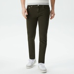 Erkek Slim Fit Yeşil Jean Pantolon