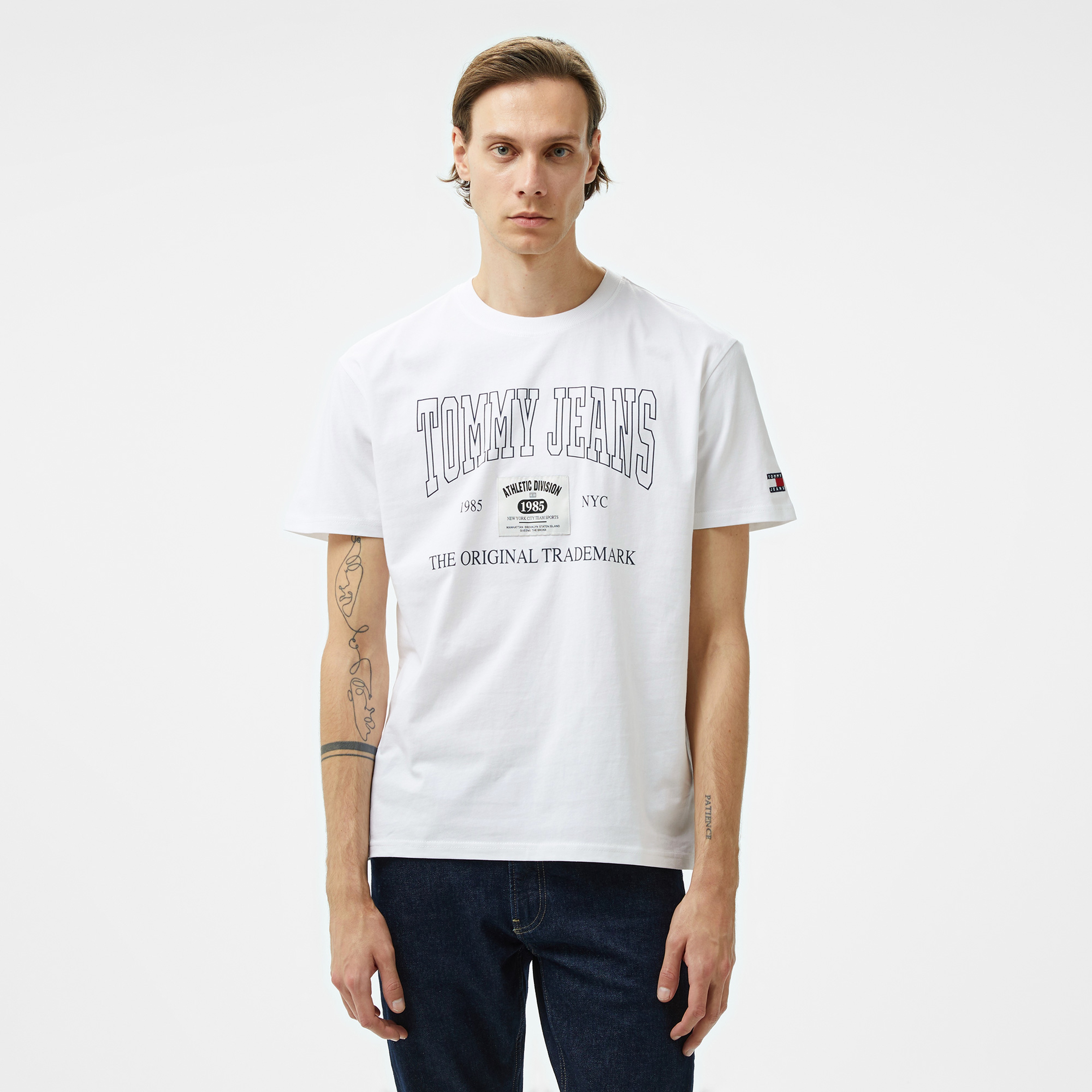 Tommy Jeans Archive Erkek Beyaz T-Shirt