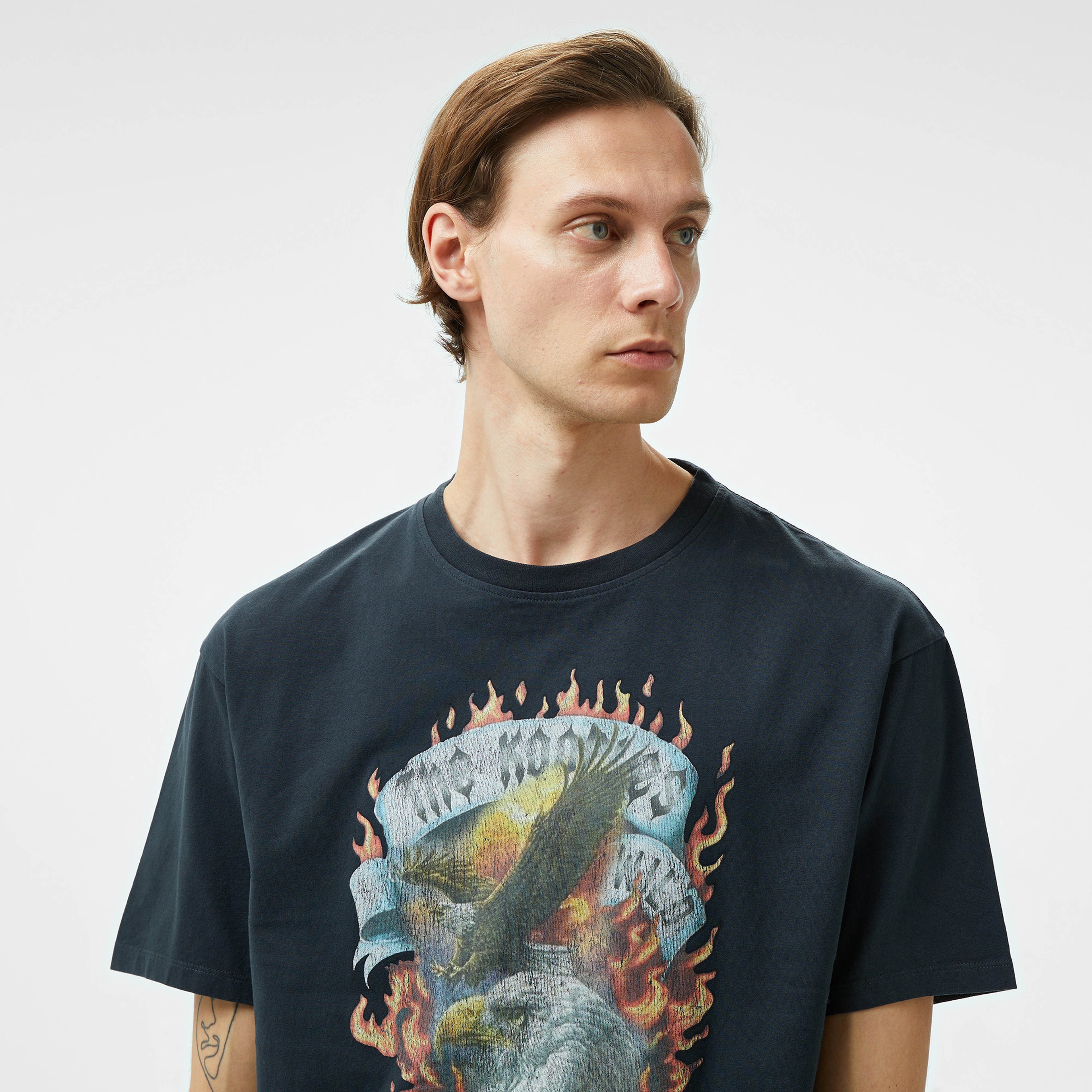 The Kooples Classic Erkek Siyah T-Shirt