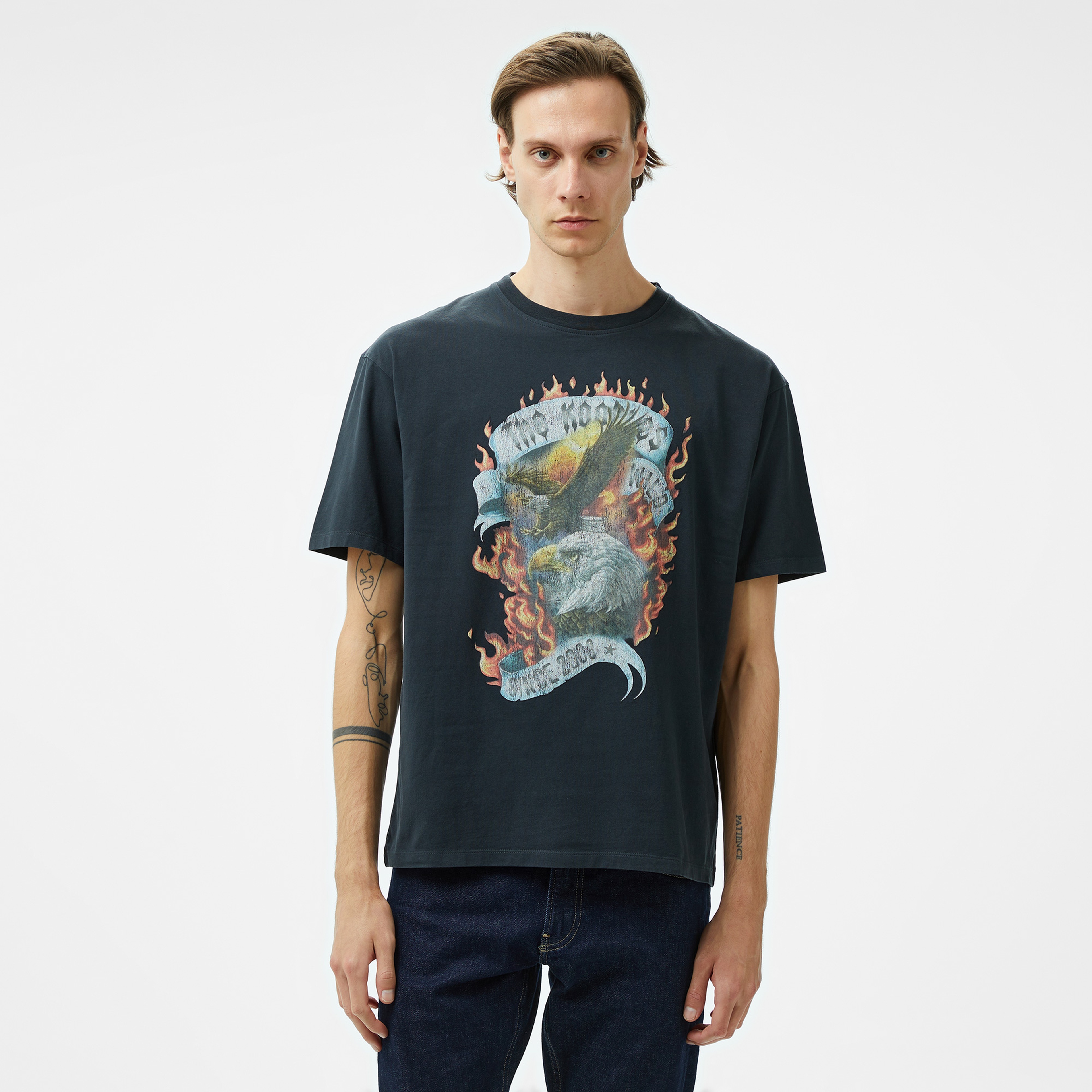 The Kooples Classic Erkek Siyah T-Shirt