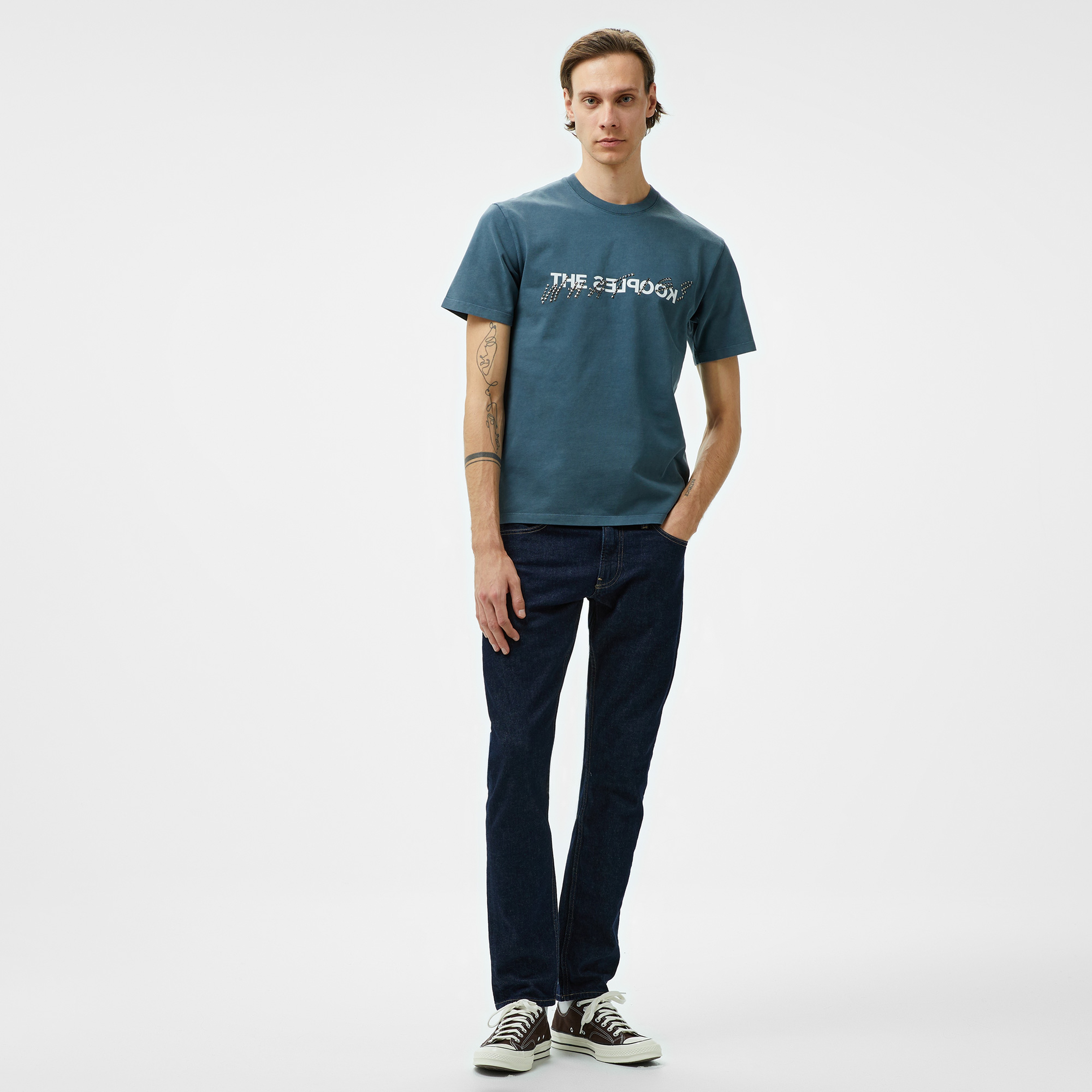 The Kooples Classic Erkek Gri T-Shirt