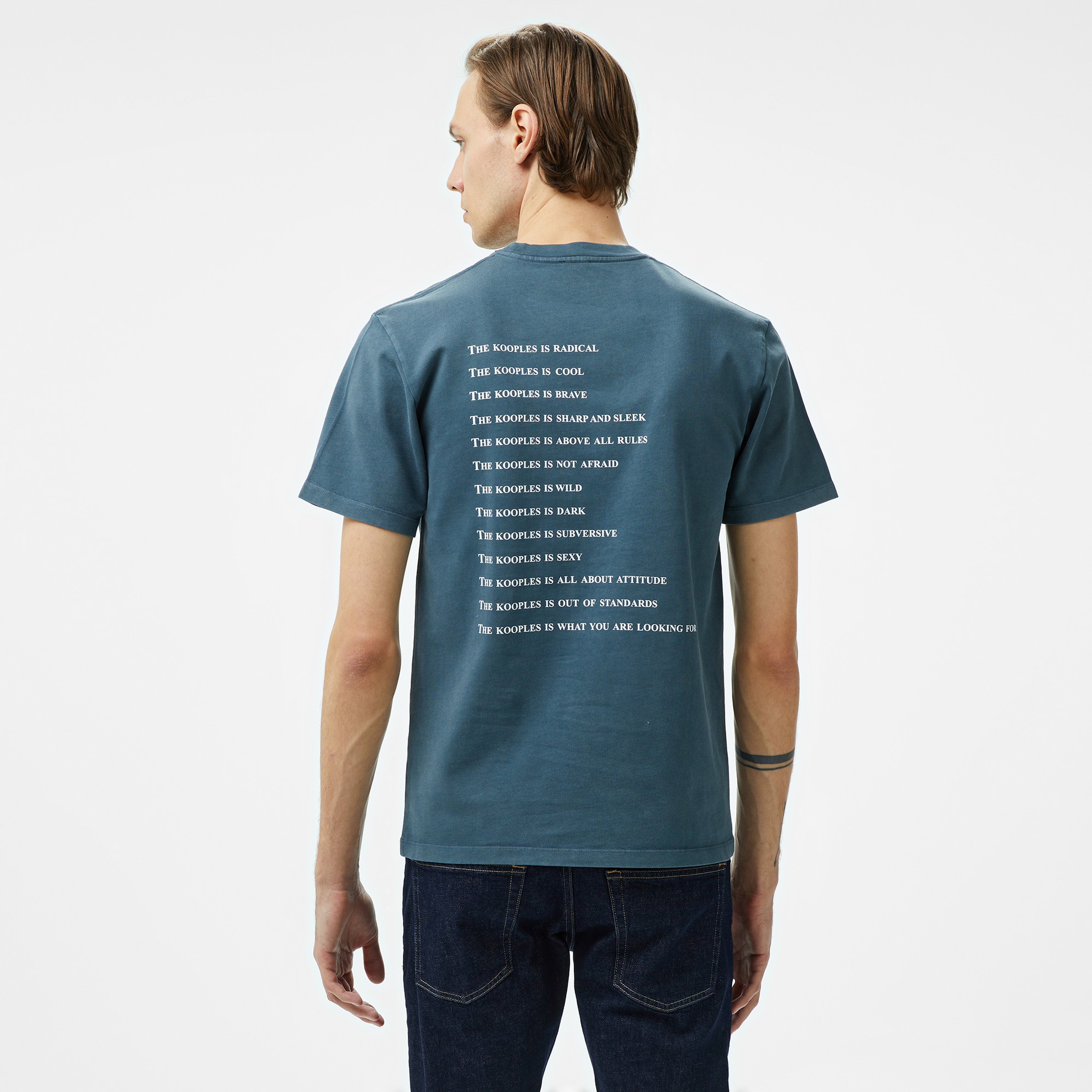 The Kooples Classic Erkek Gri T-Shirt