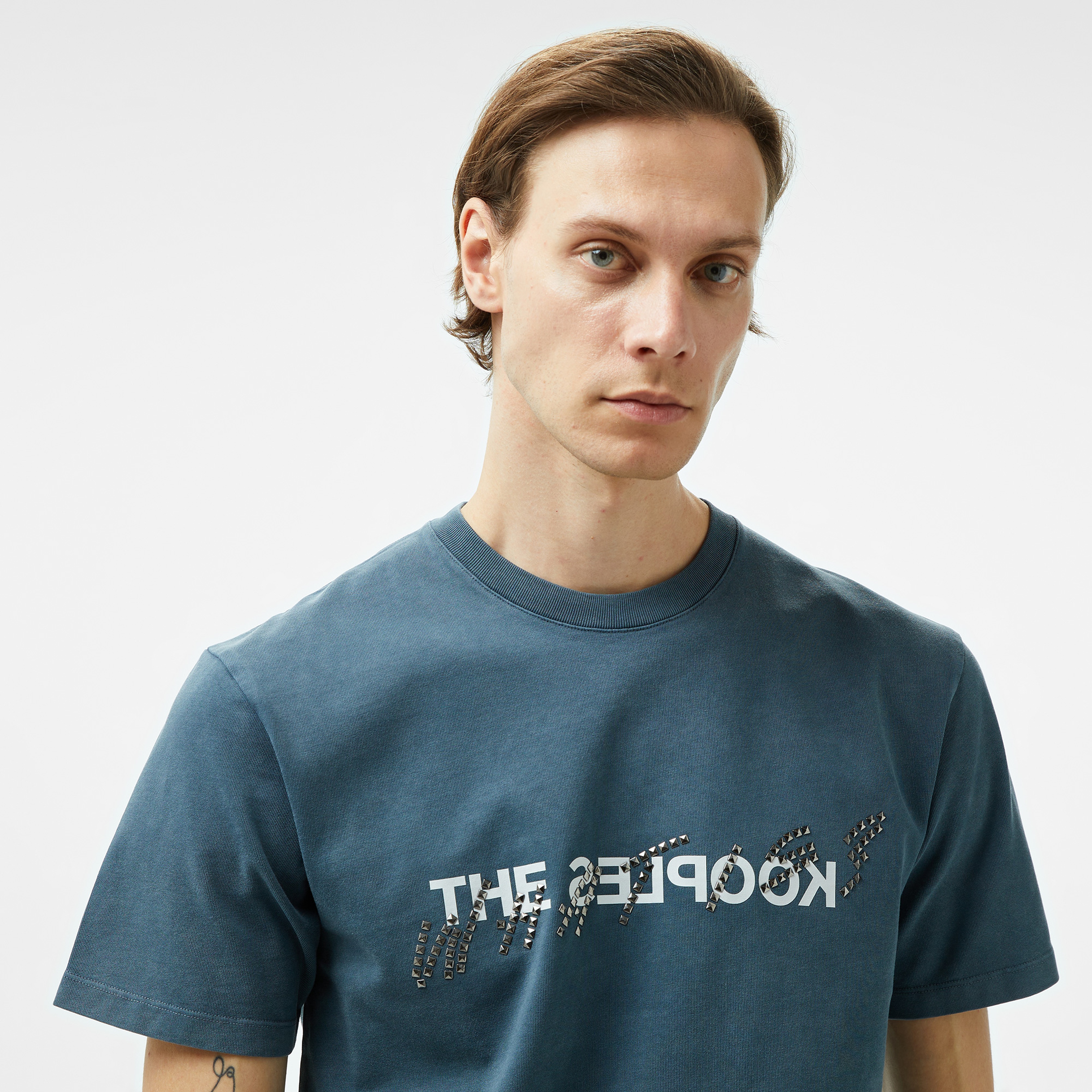 The Kooples Classic Erkek Gri T-Shirt