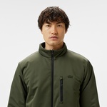 Erkek Regular Fit Dik Yaka Çift Taraflı Siyah Mont