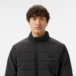 Erkek Regular Fit Dik Yaka Çift Taraflı Siyah Mont