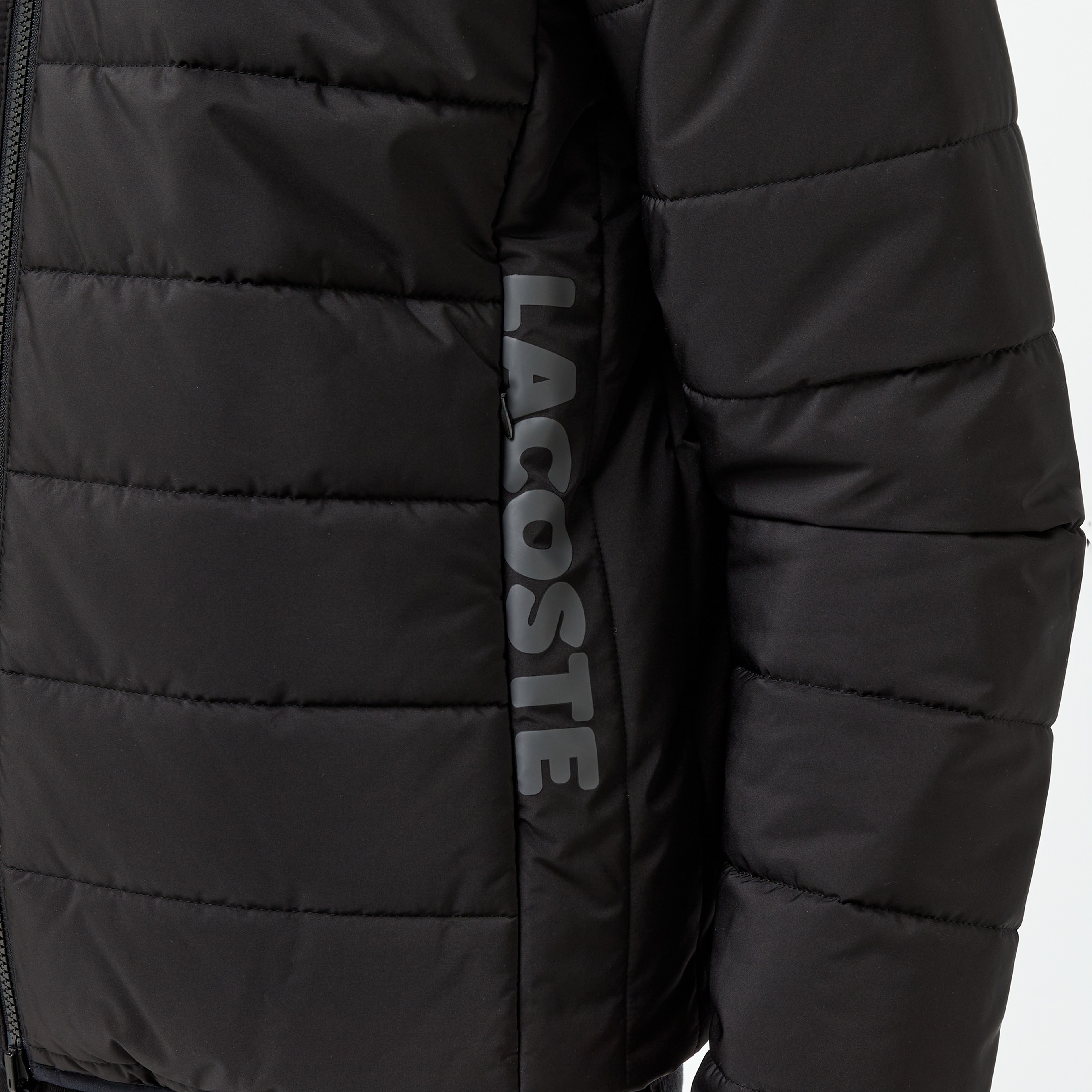 Erkek Regular Fit Dik Yaka Çift Taraflı Siyah Mont