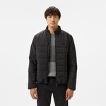 Erkek Regular Fit Dik Yaka Çift Taraflı Siyah Mont