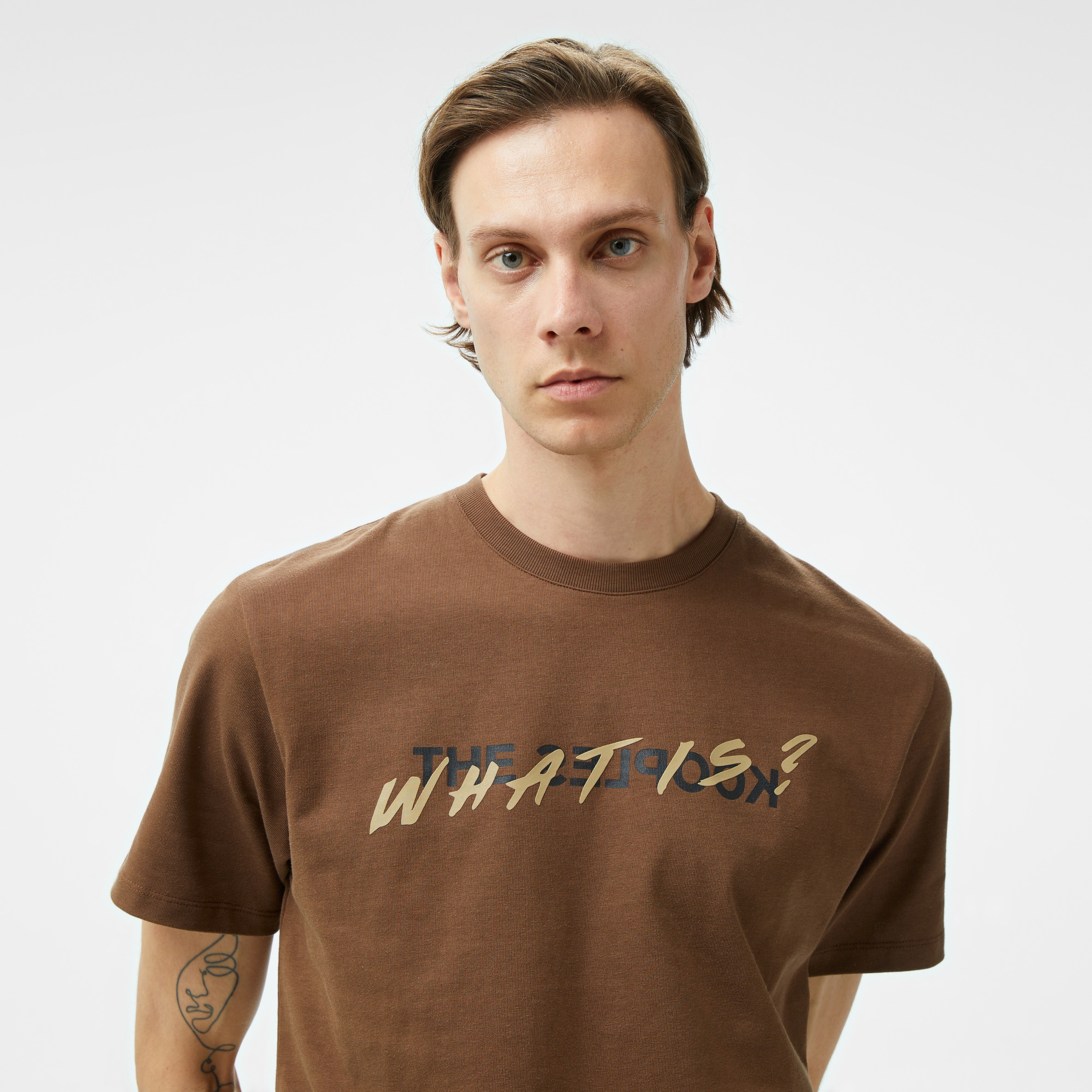 ERKEK KAHVERENGİ T-SHIRT