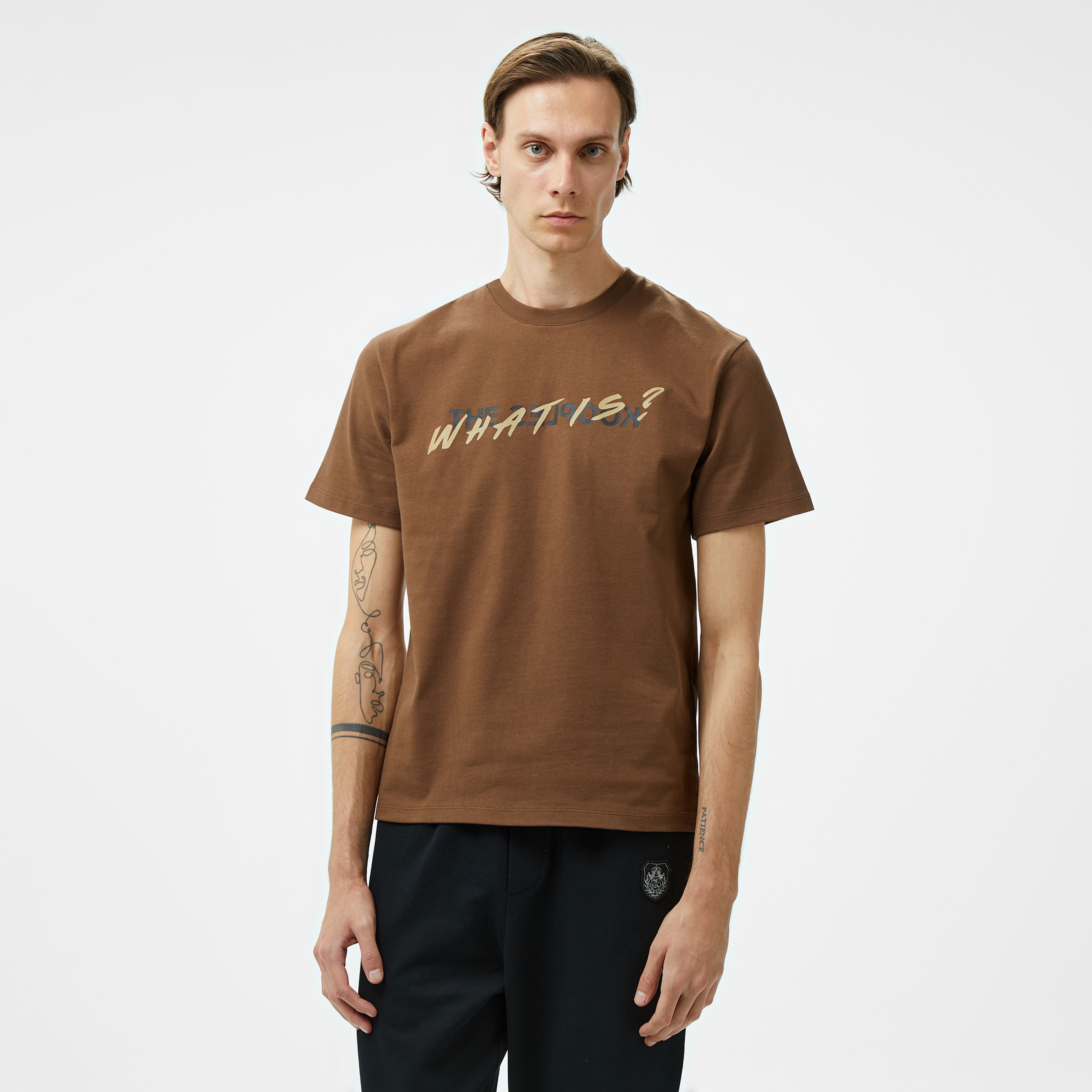 ERKEK KAHVERENGİ T-SHIRT