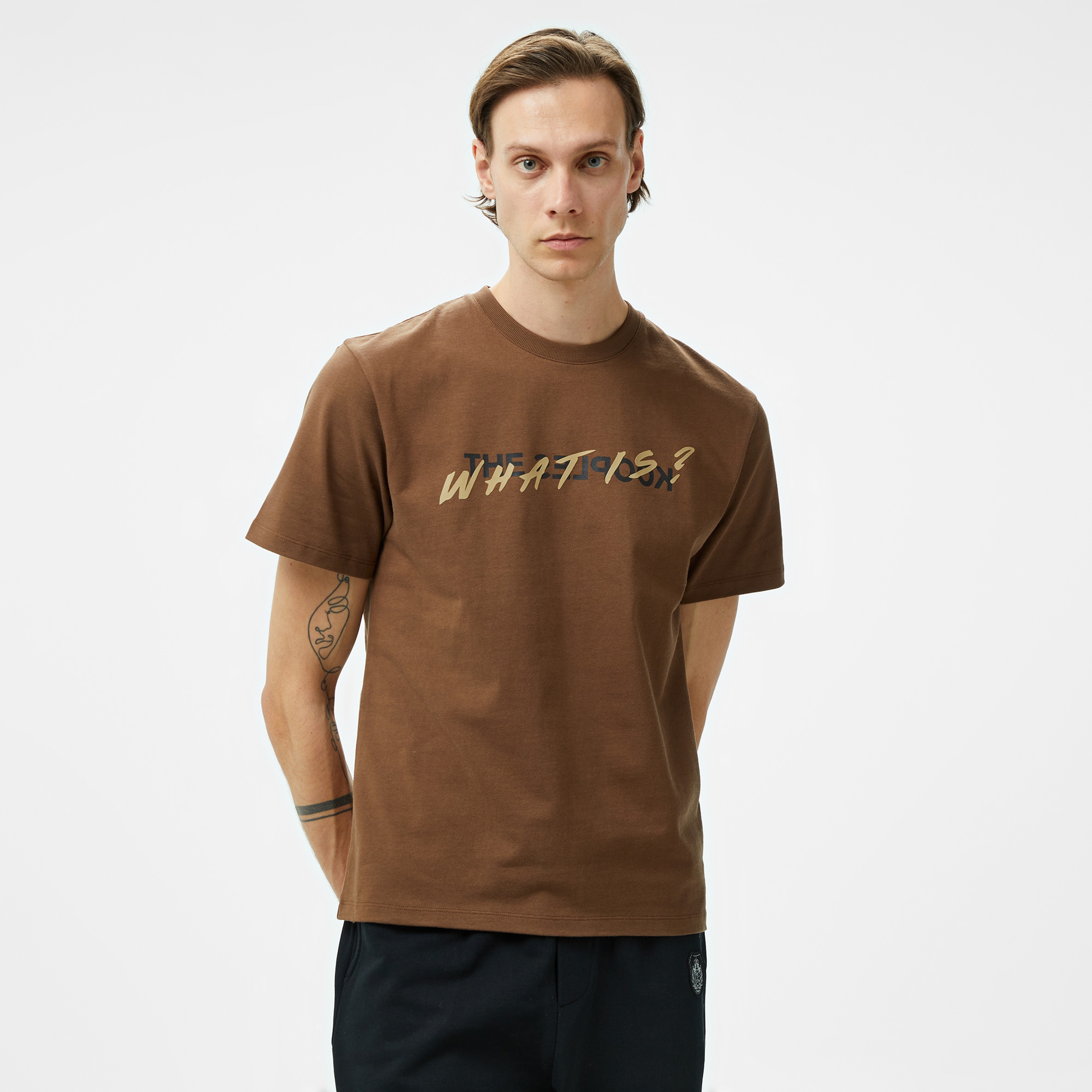 ERKEK KAHVERENGİ T-SHIRT